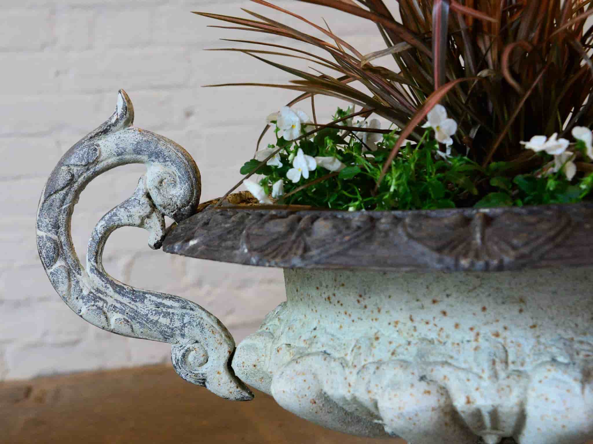 French 19th Century Cast Iron Jardinières gallery image 1