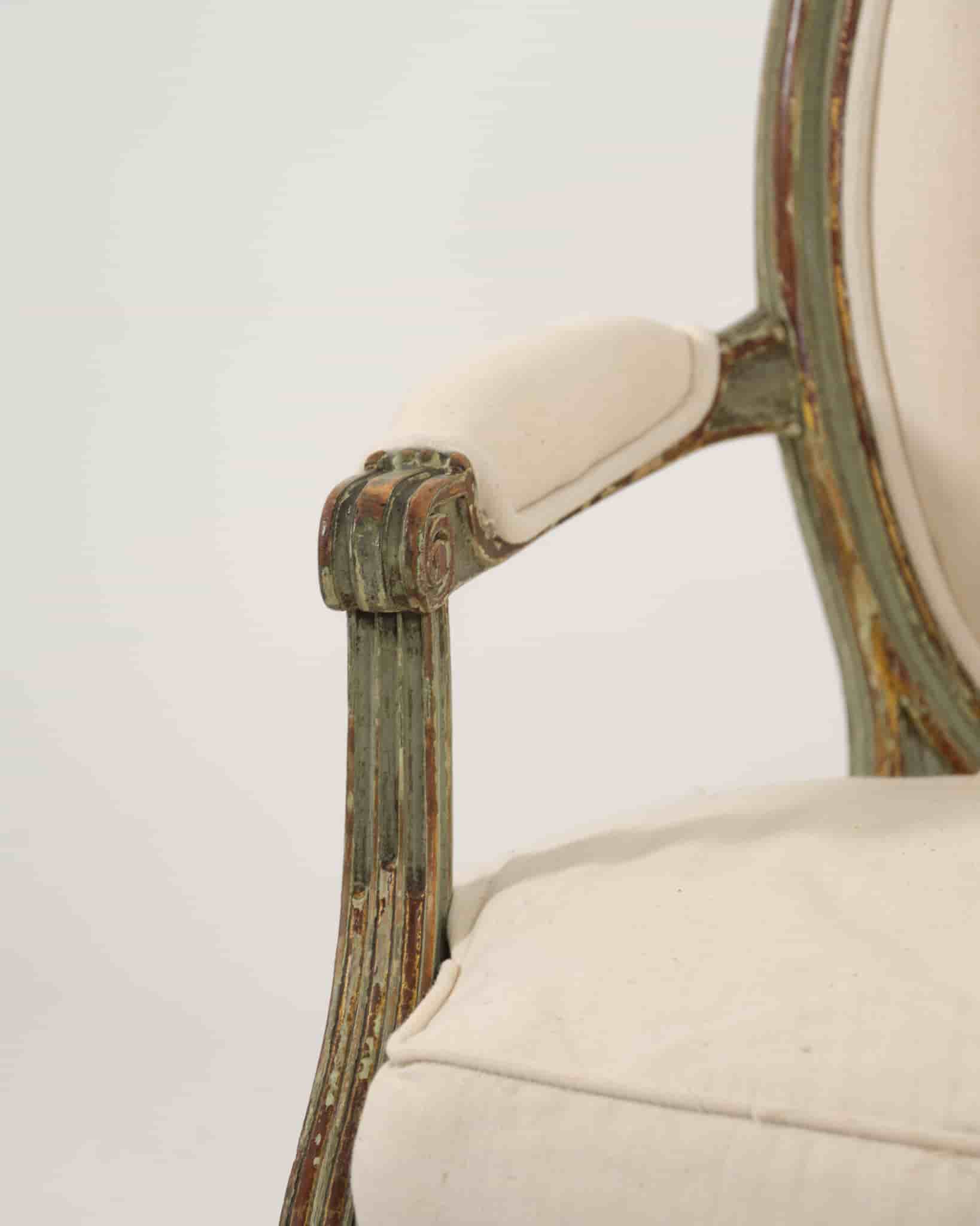 Pair of French 18th Century Armchairs gallery image 4