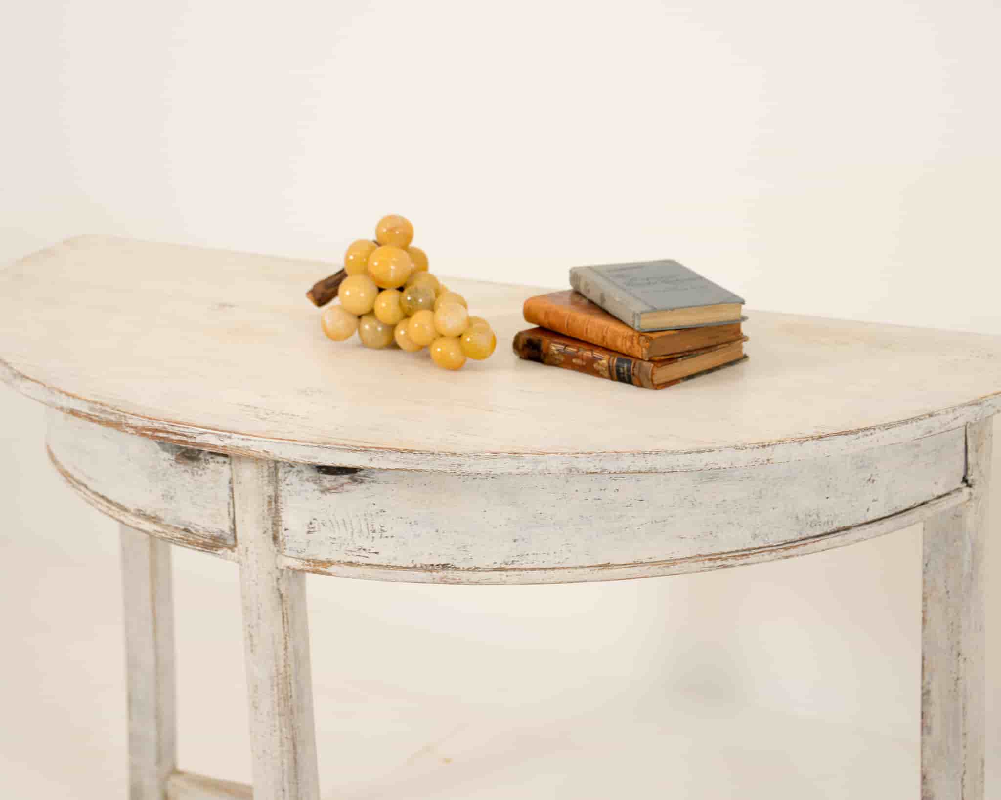 Pair of Swedish Demi Lunes with Drawers gallery image 7
