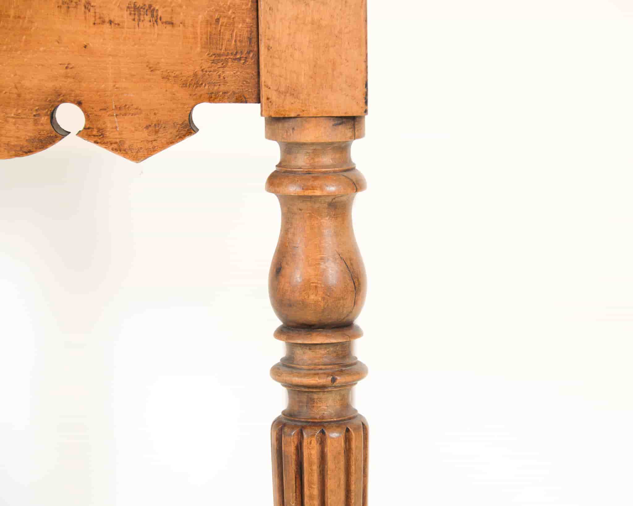 Pine and marble butcher's table gallery image 1