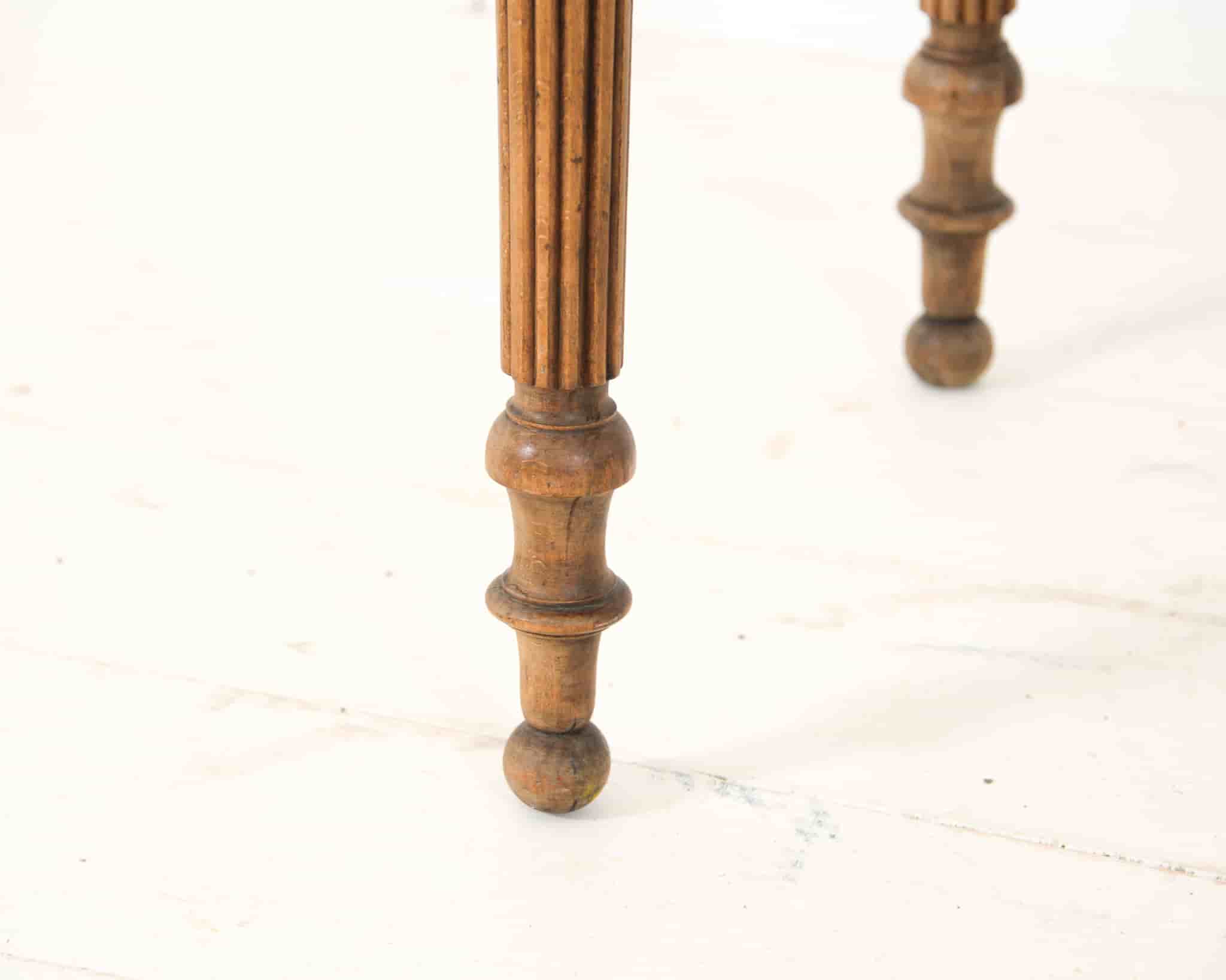 Pine and marble butcher's table gallery image 3