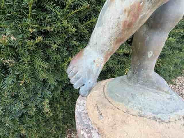 Bronze-Resin Putti Garden Sculpture gallery image 3