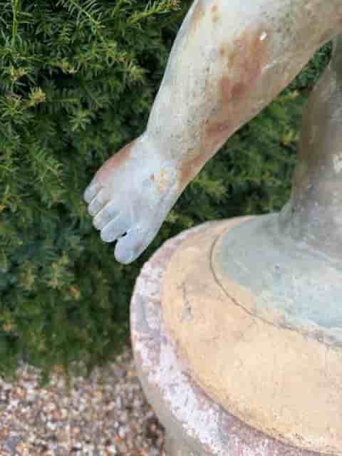 Bronze-Resin Putti Garden Sculpture gallery image 7
