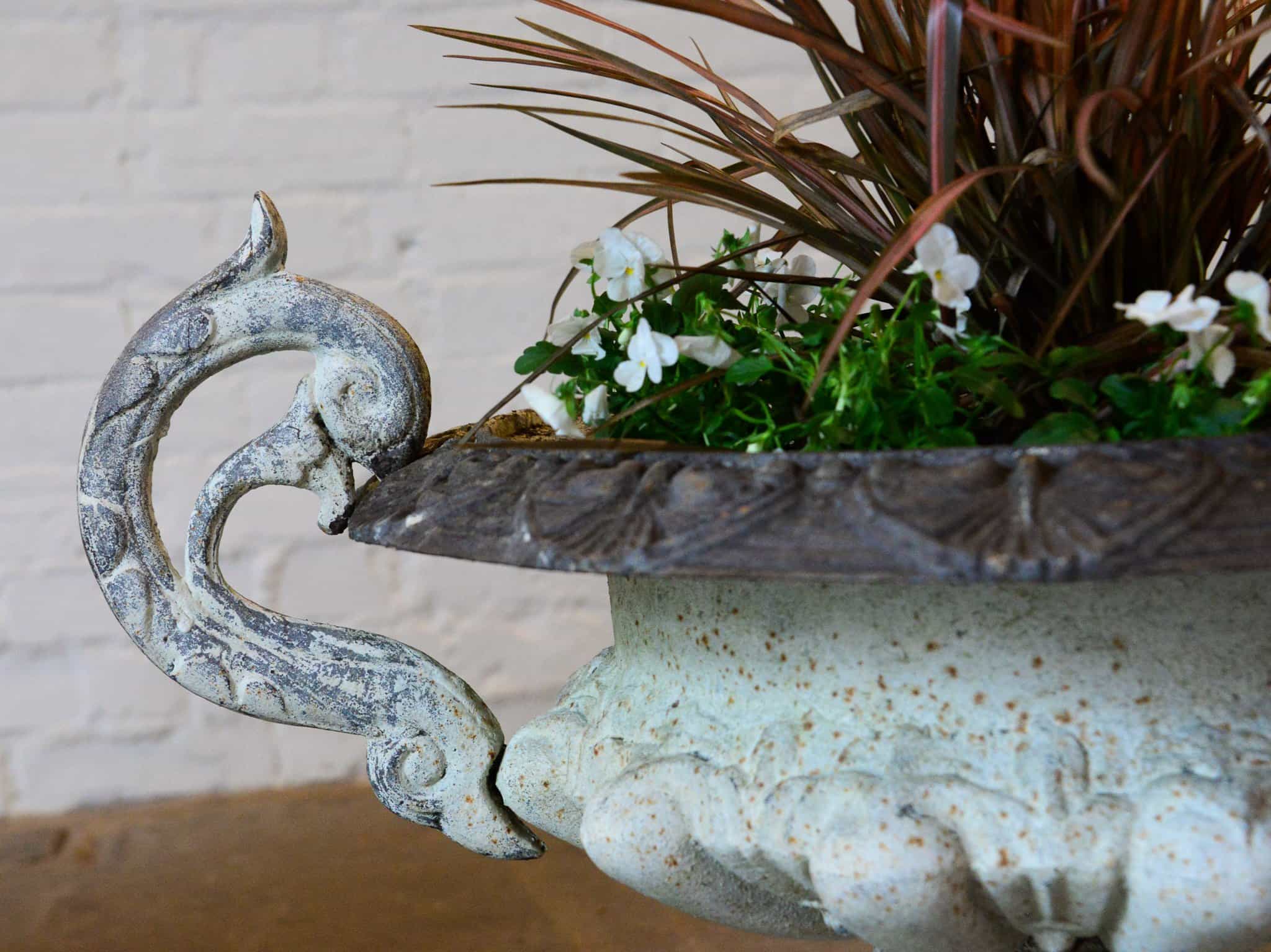 Pair of 19th century cast iron planters or jardinières