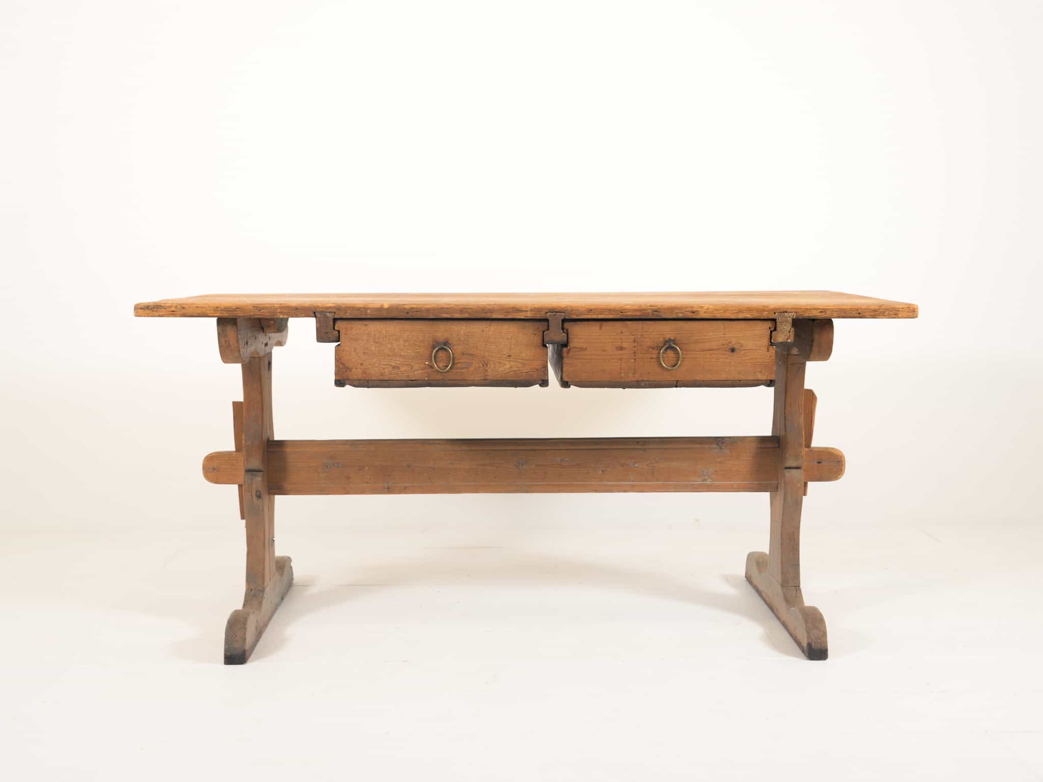 Swedish Two Drawer Table