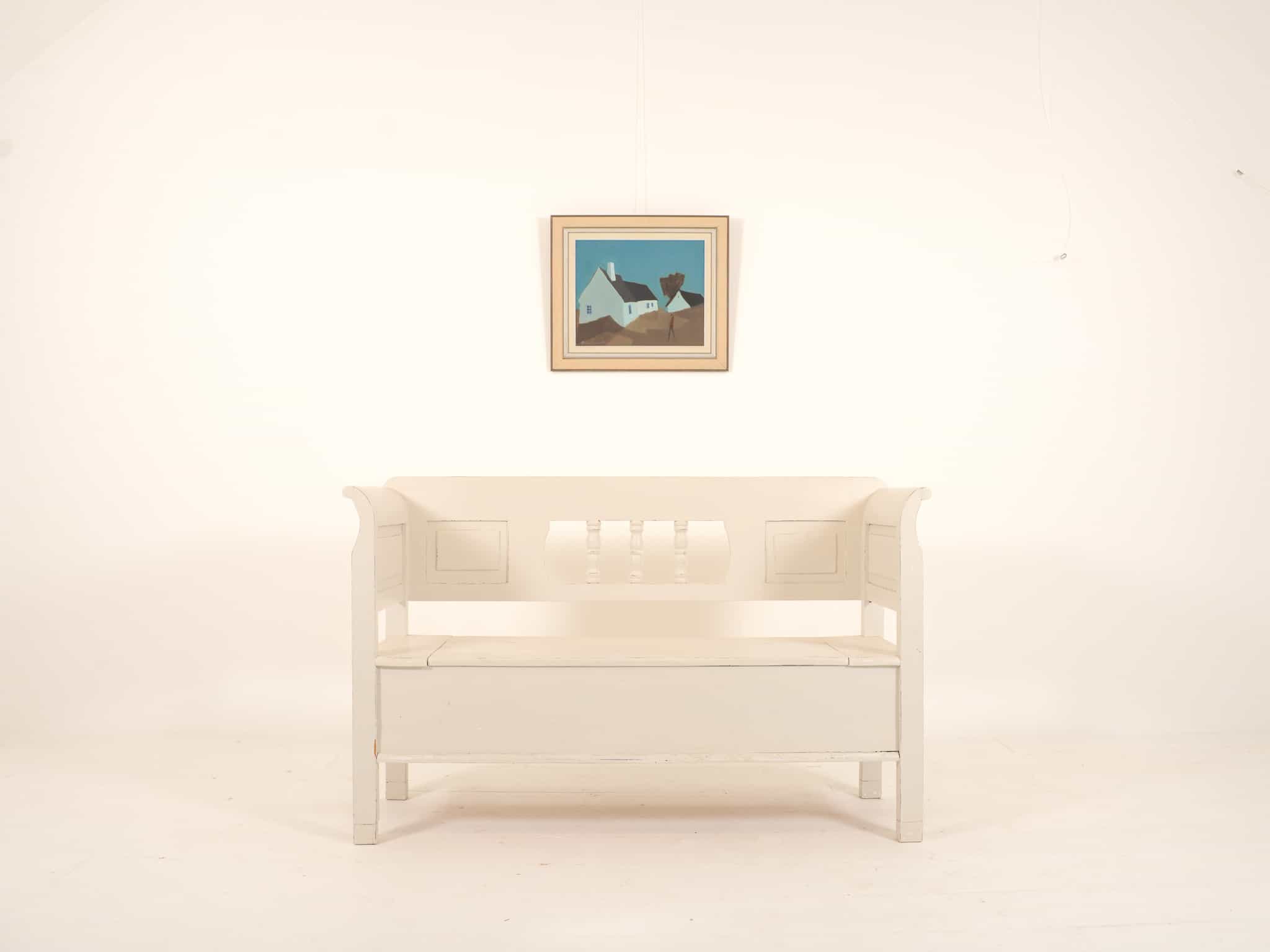 Modern Indoor Painted Bench