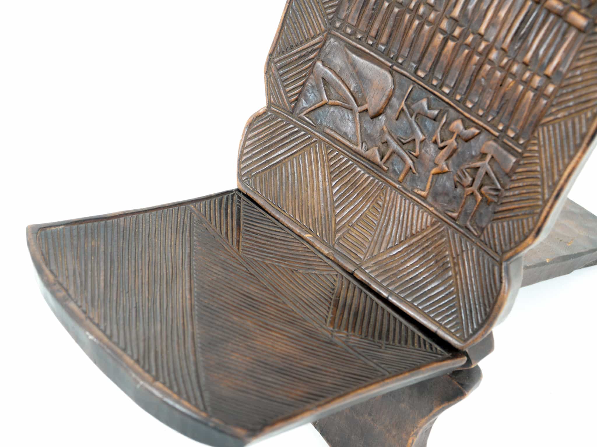 Tribal wooden chair from Mali
