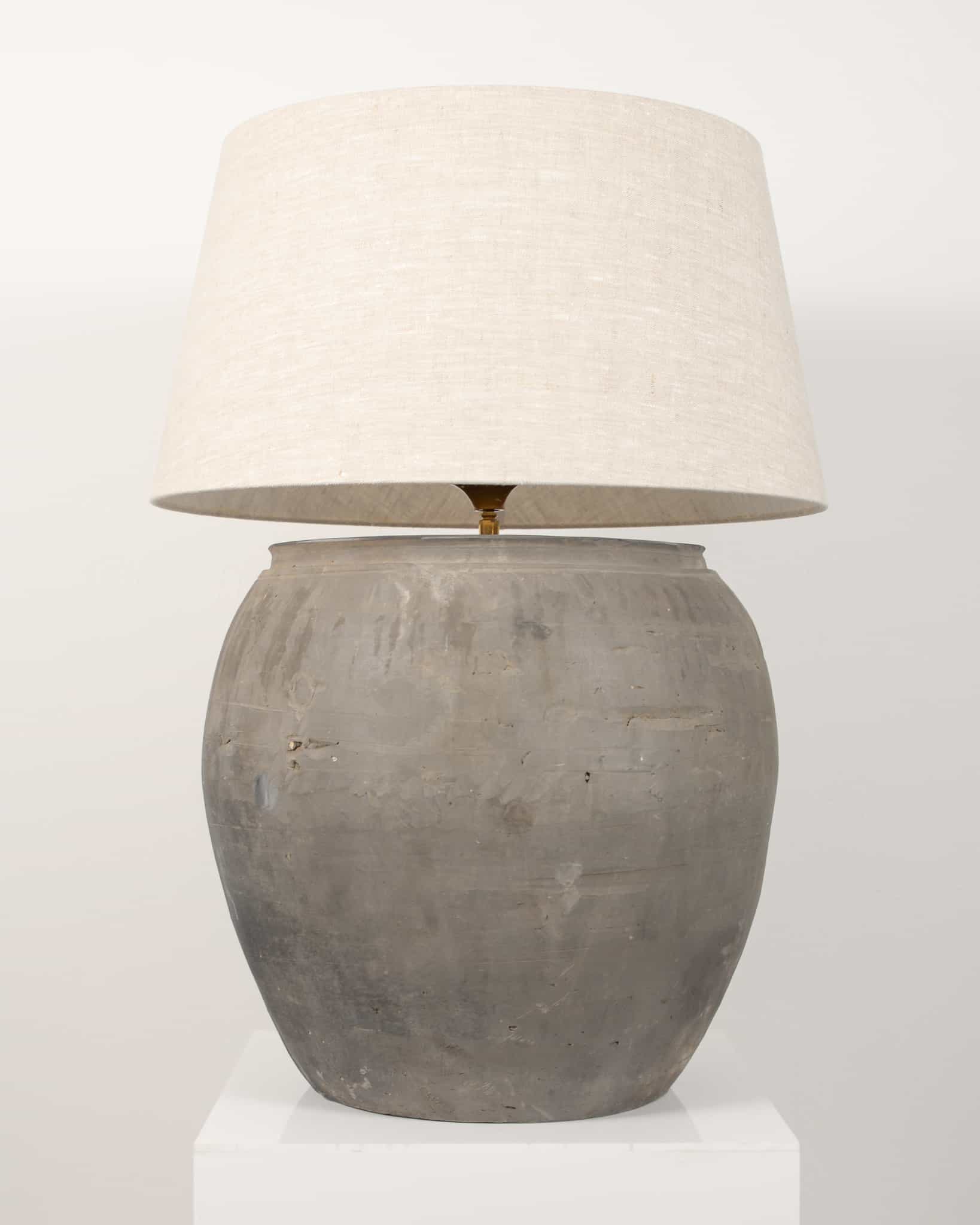 Table Lamp Clay Pot Base