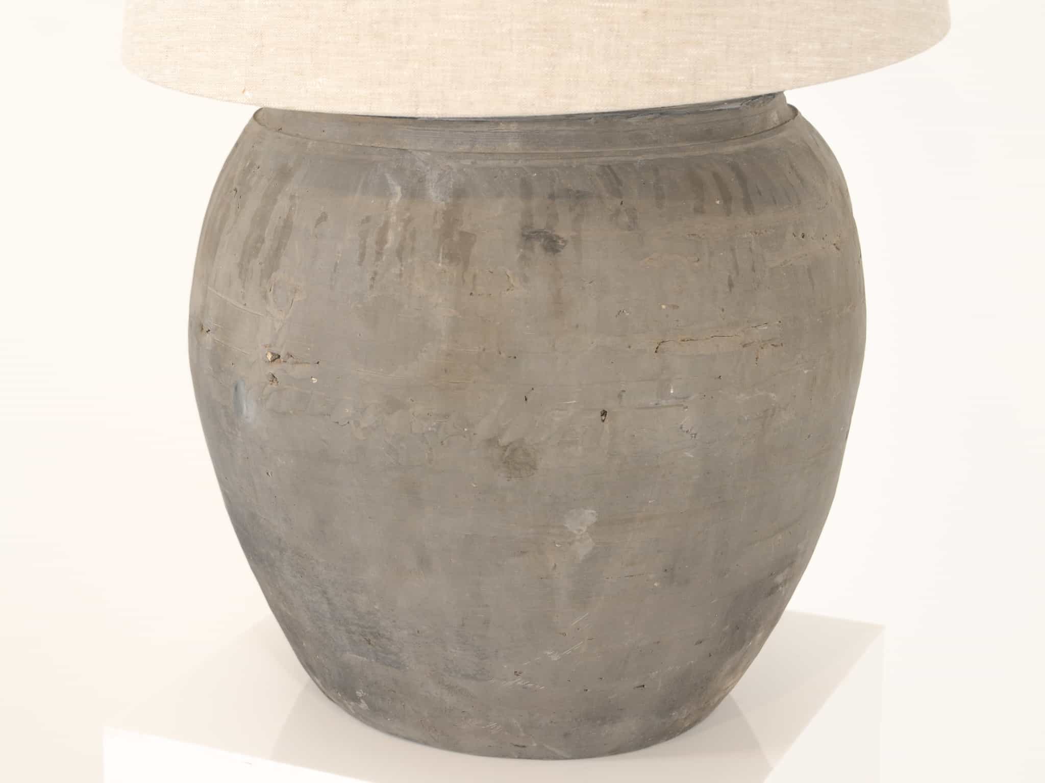 Contemporary lamp base and shade