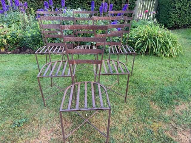 Set of 6 garden dining chairs main image
