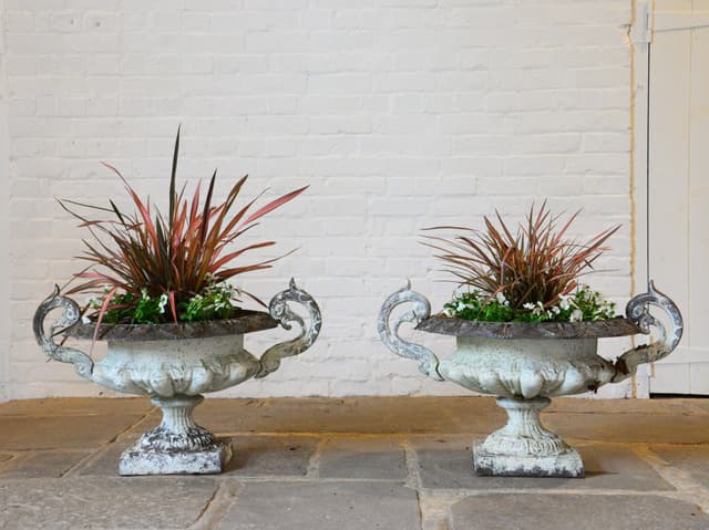 French 19th Century Cast Iron Jardinières gallery image 2