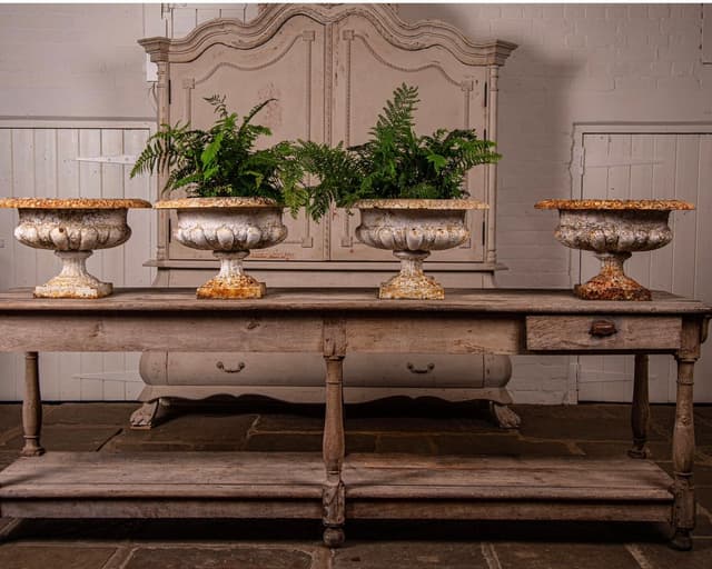 French Cast Iron Planters