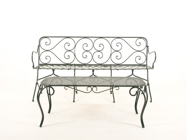 Garden bench and table