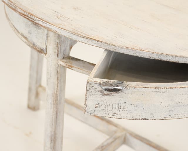 Pair of Swedish Demi Lunes with Drawers gallery image 4