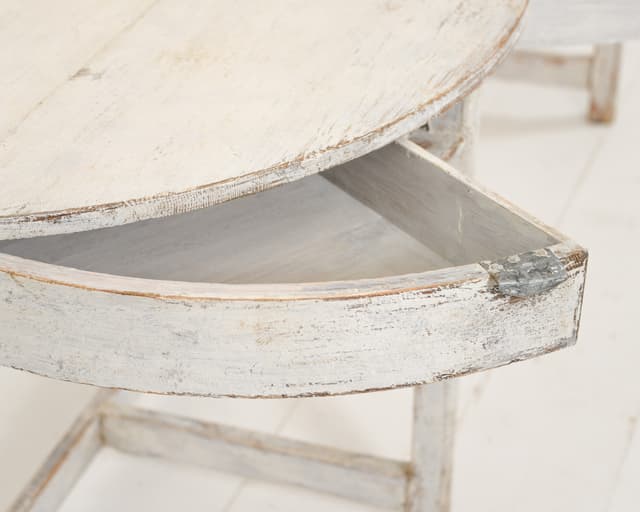 Pair of Swedish Demi Lunes with Drawers gallery image 6