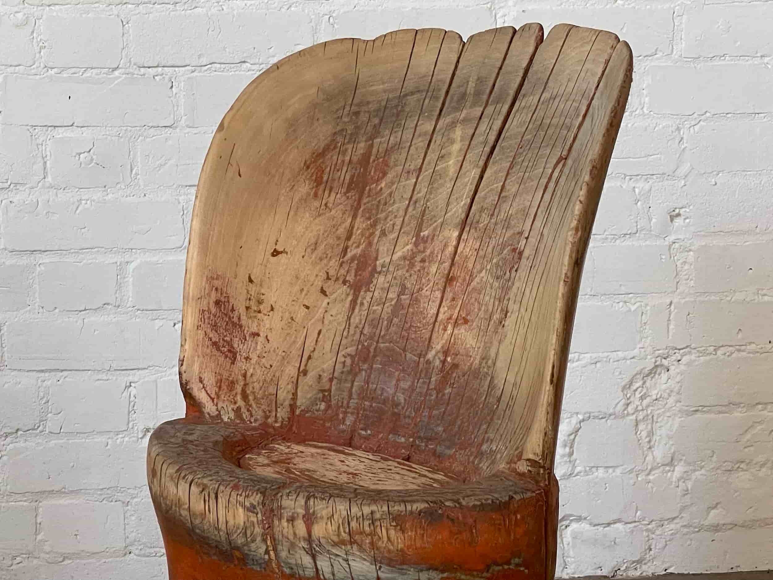 Swedish Folk Art Kubbstol gallery image 1