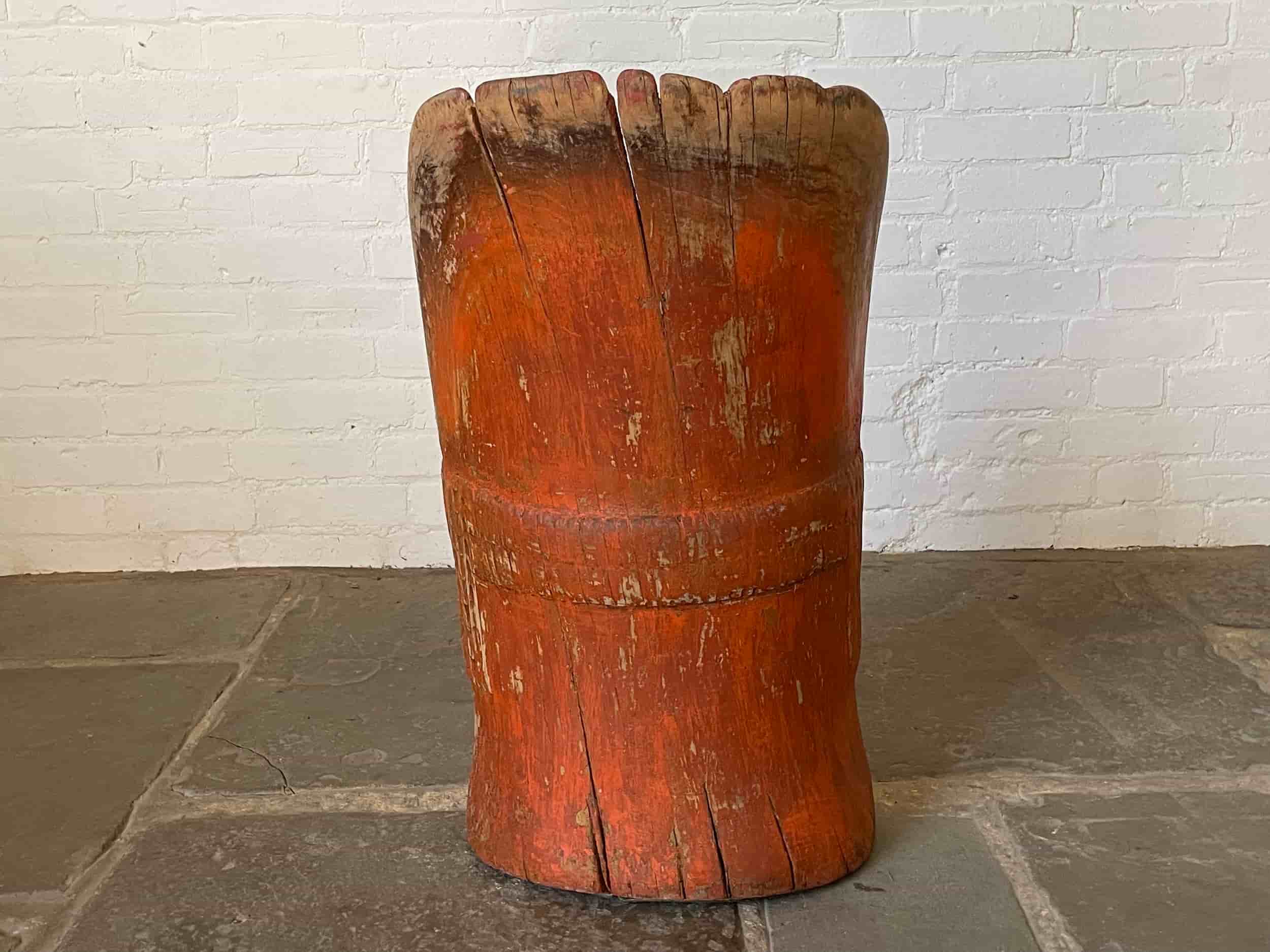 Swedish Folk Art Kubbstol gallery image 5