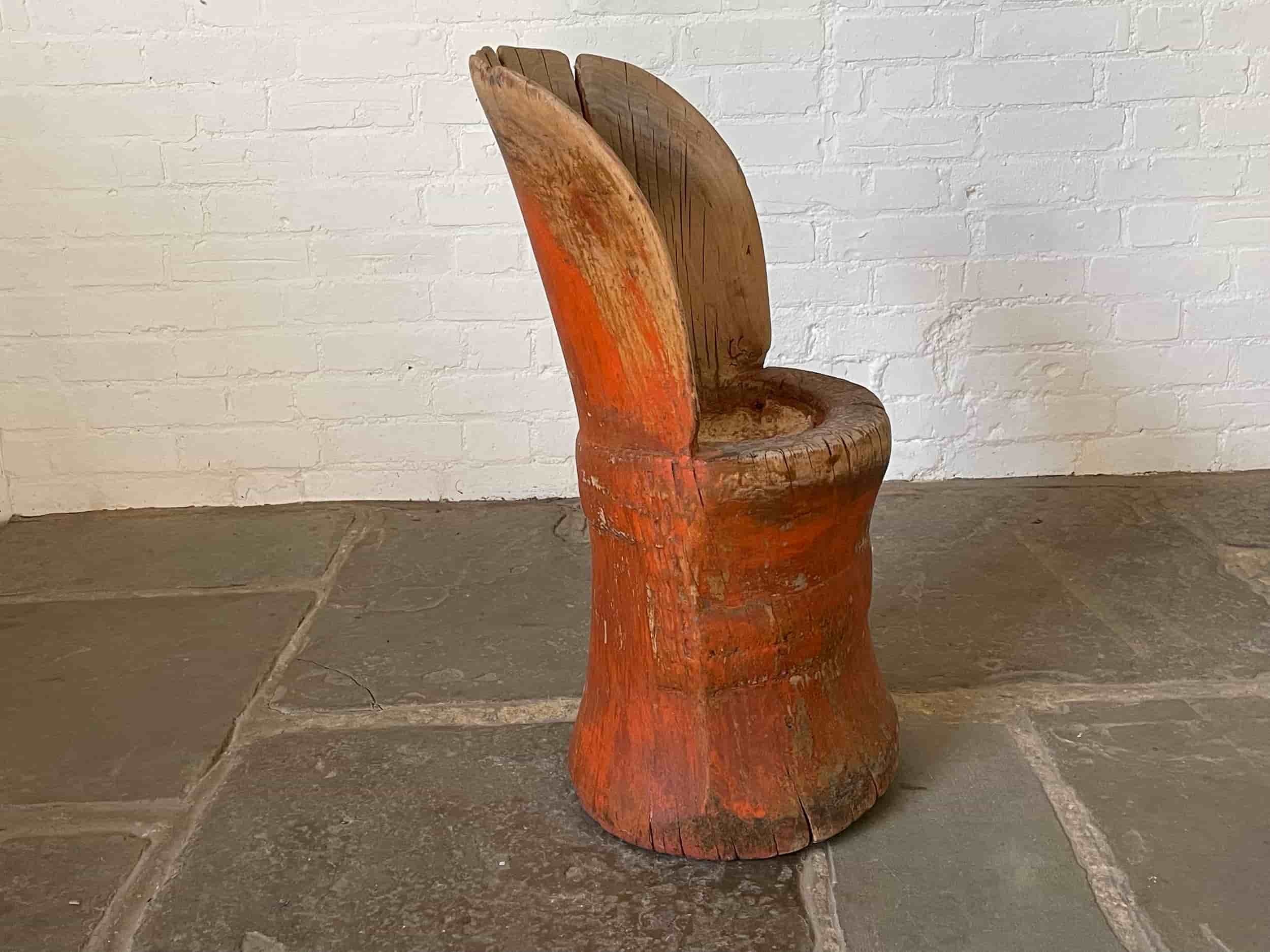 Swedish Folk Art Kubbstol gallery image 6