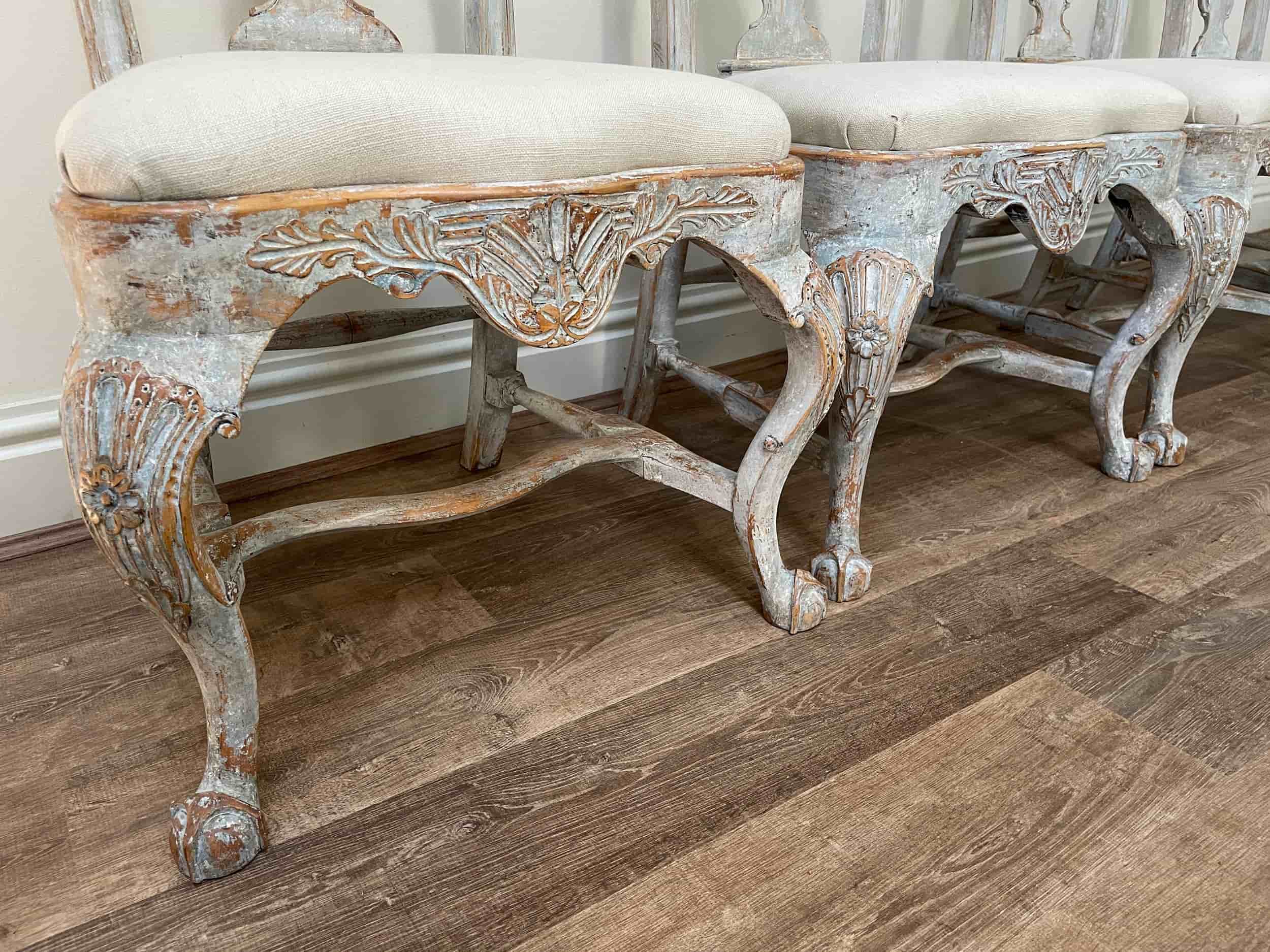 Set of 4 Swedish Dining Chairs gallery image 9