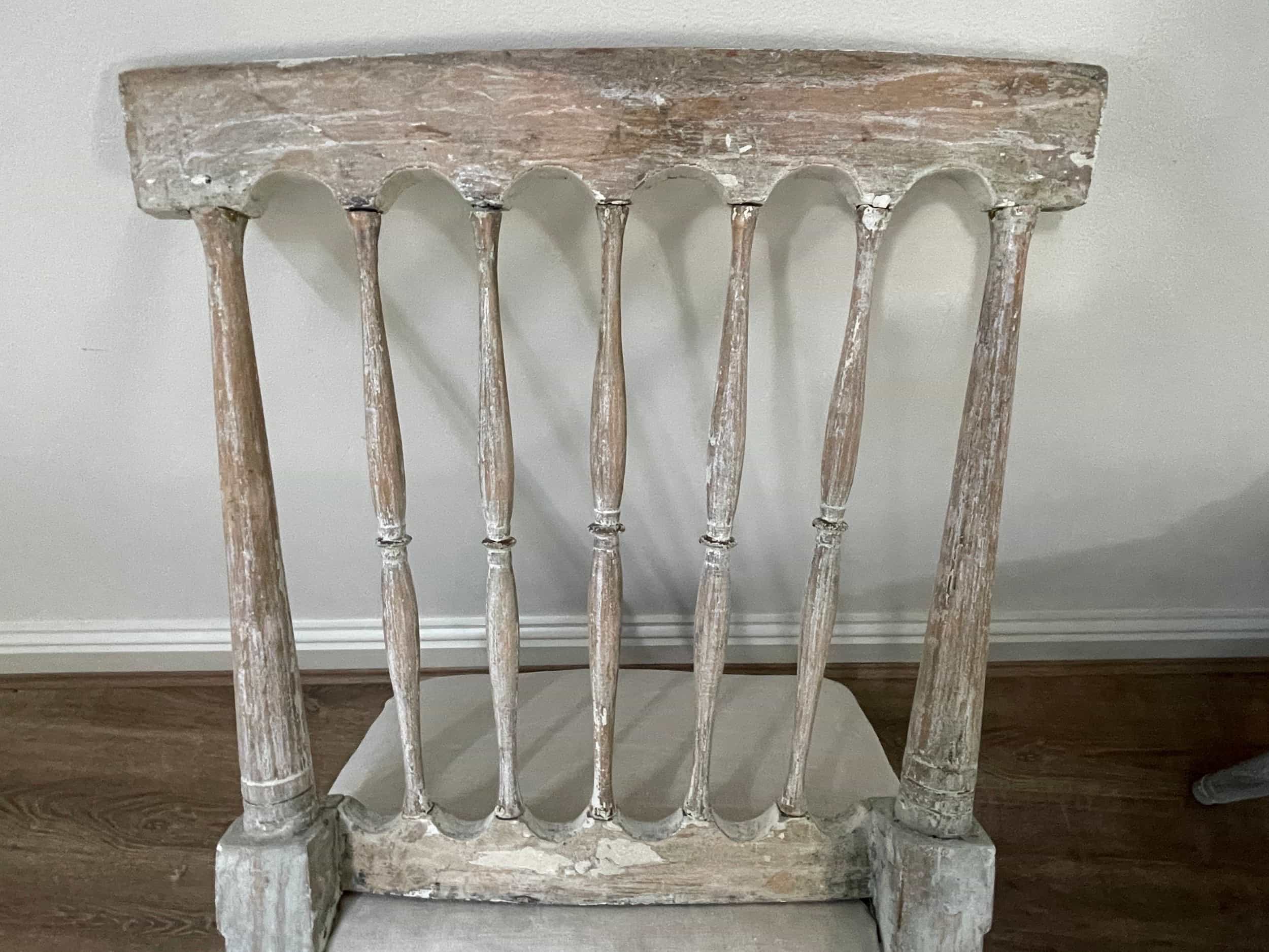 Set of 4 Swedish Pine Chairs