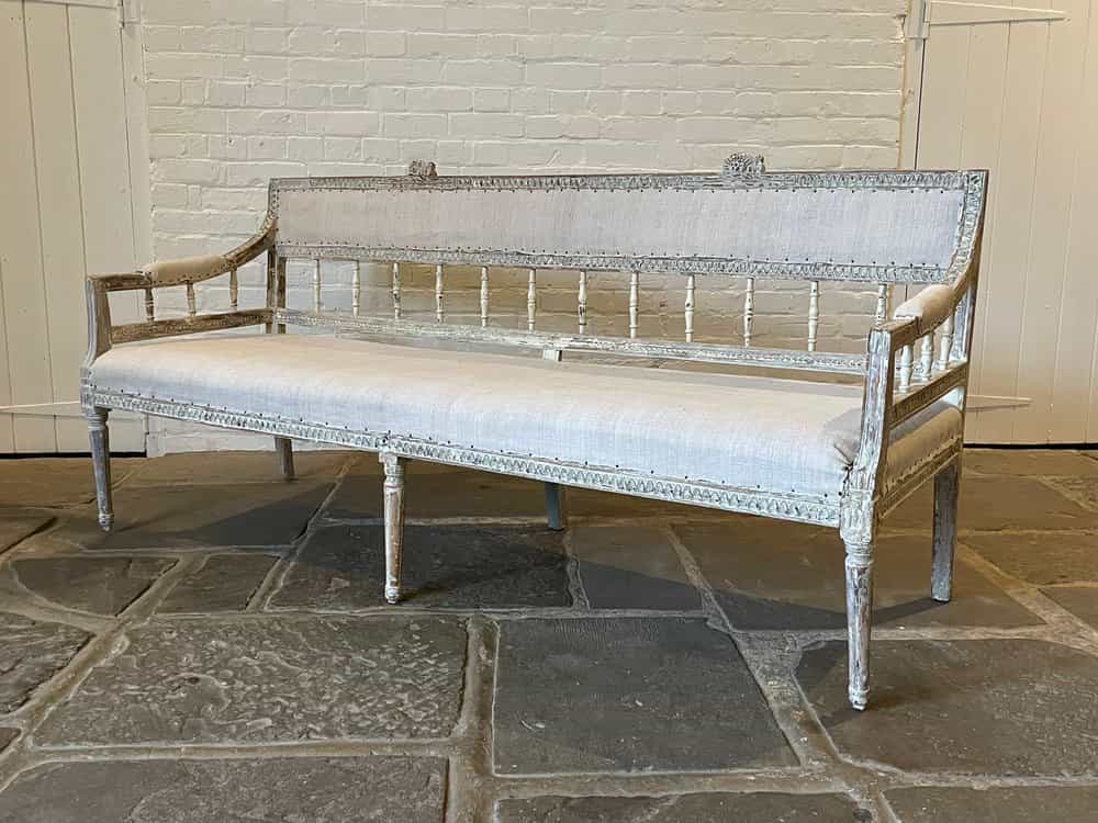 Gustavian Upholstered Sofa