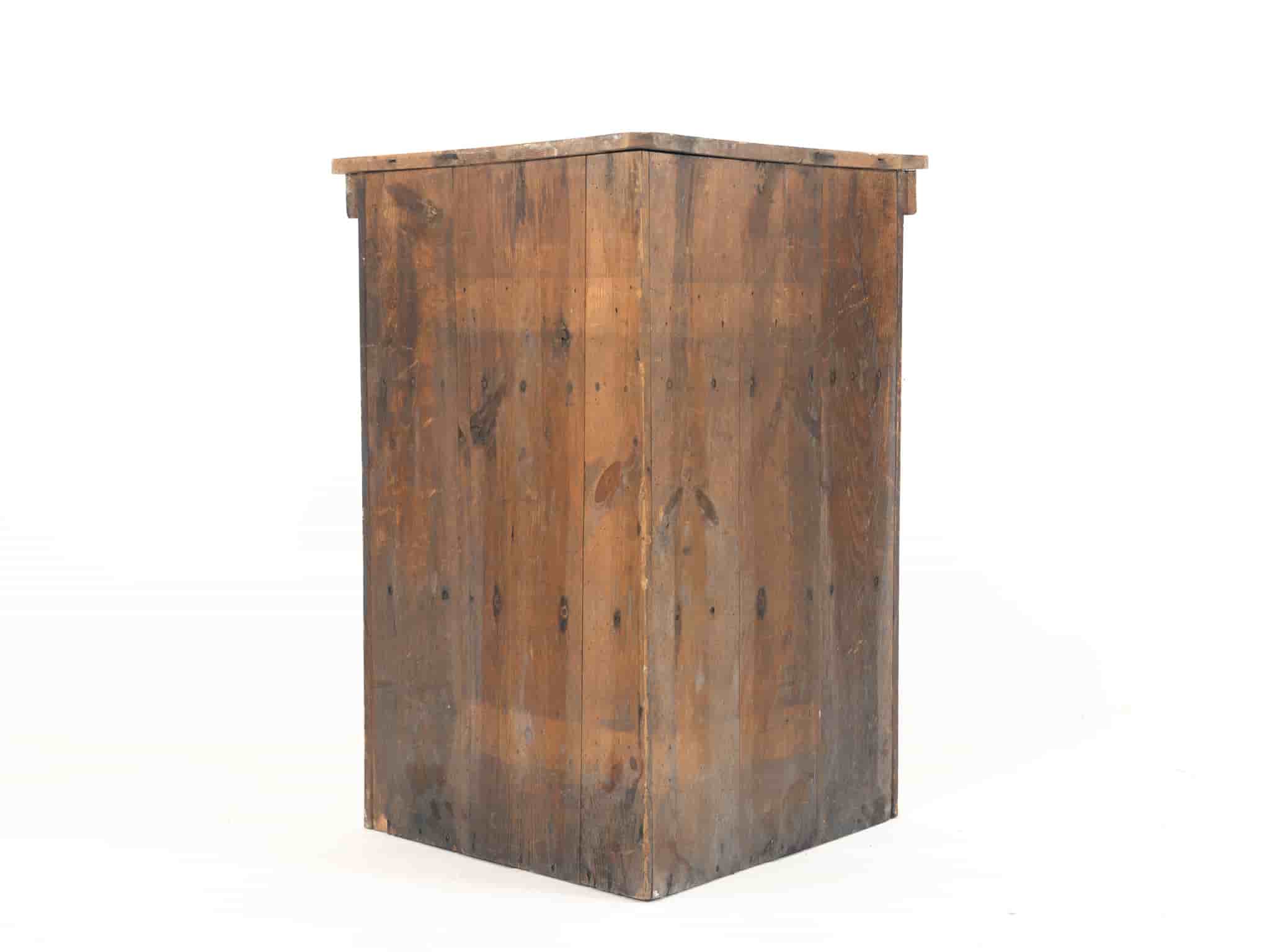 Swedish Scraped Paint Corner Cupboard gallery image 4