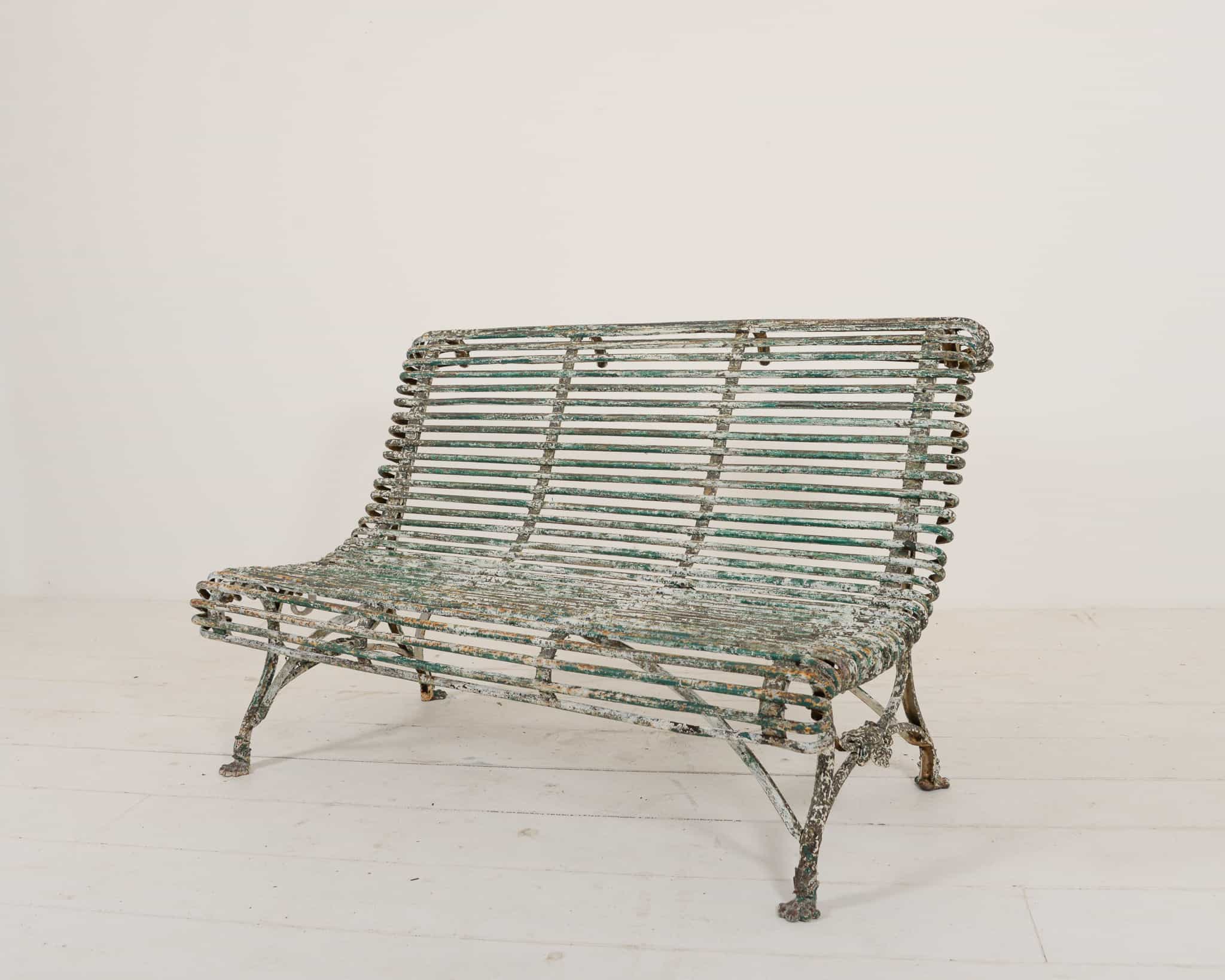 Arras garden bench, 19th century, French.