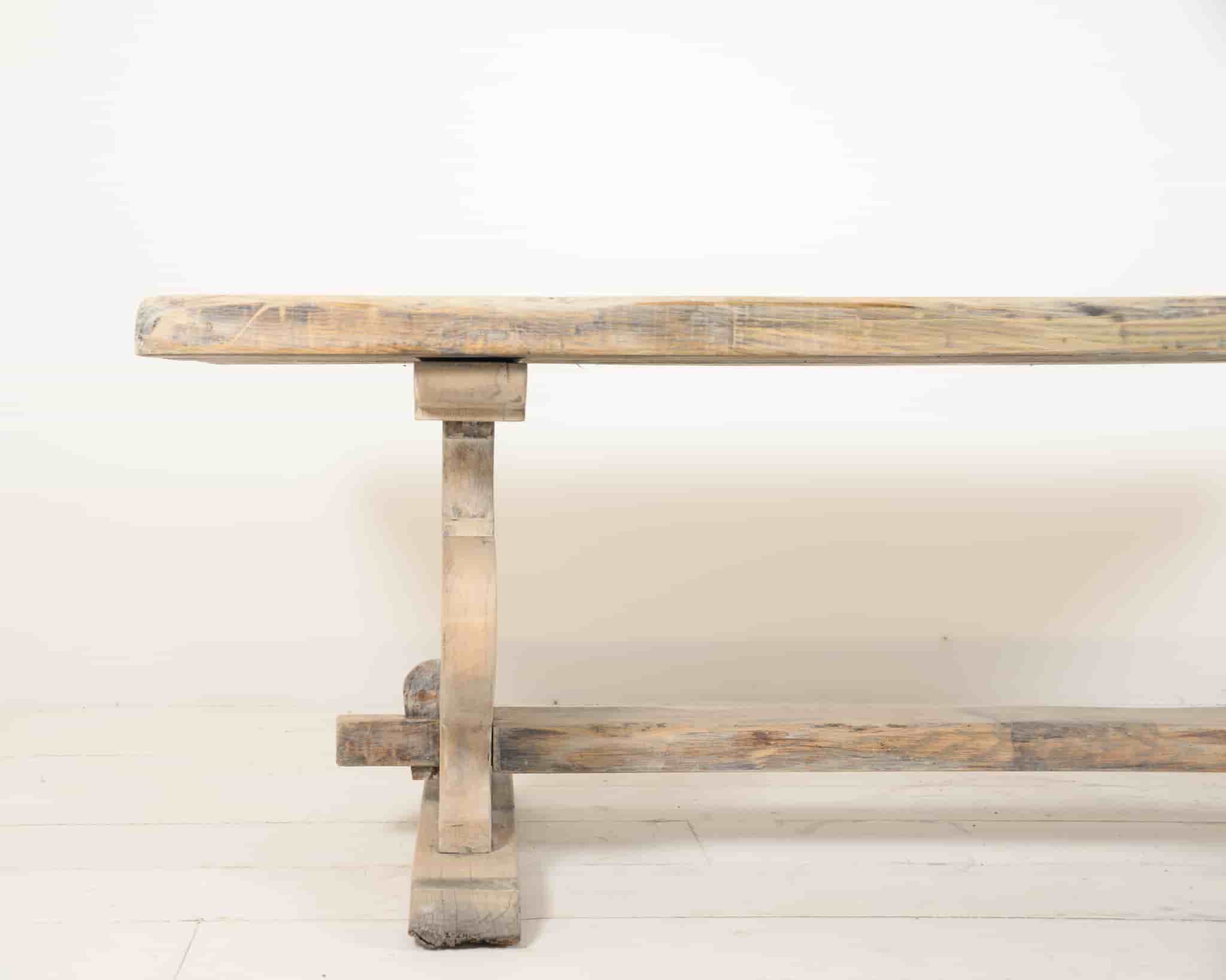 French limed oak dining table gallery image 1