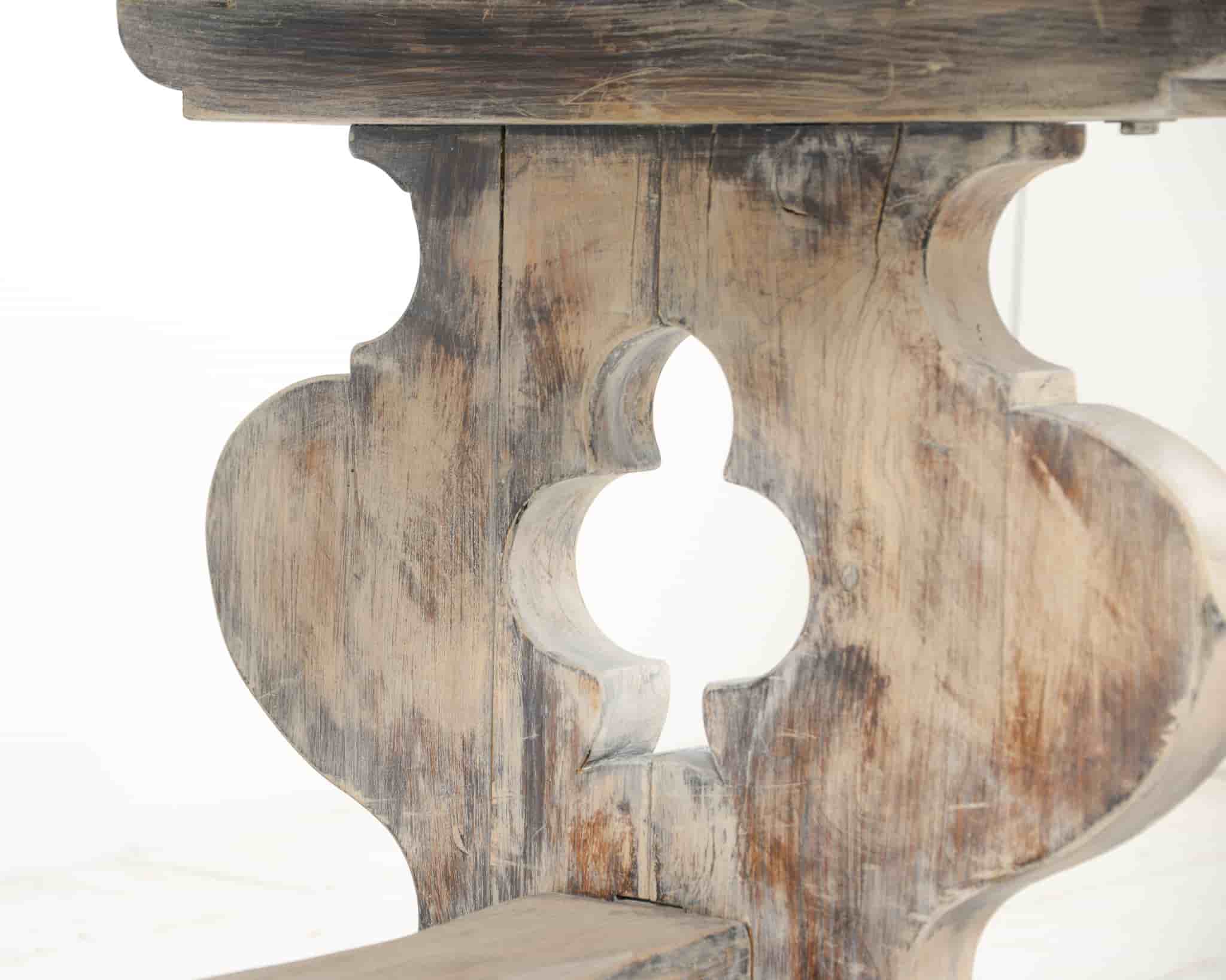 French limed oak dining table gallery image 2