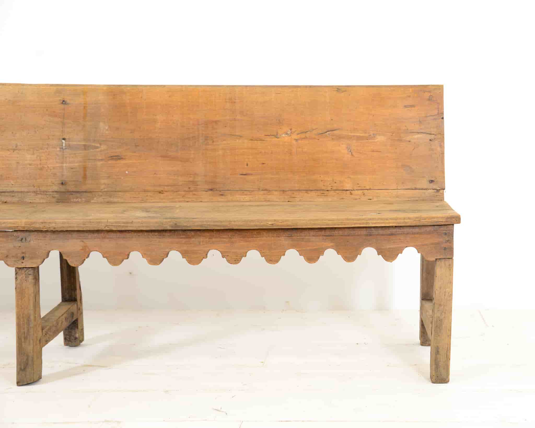 French oak indoor bench gallery image 1