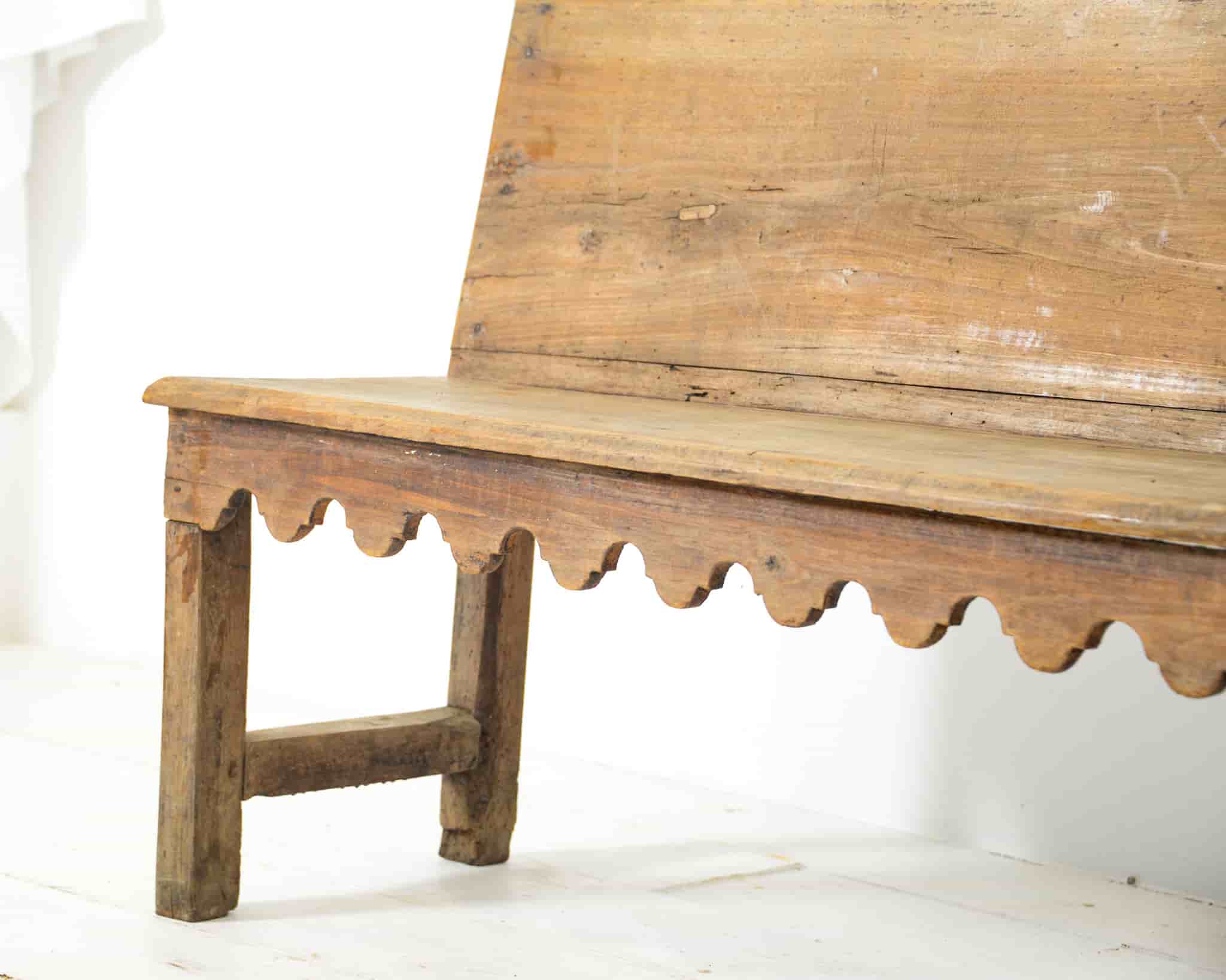French oak indoor bench gallery image 2