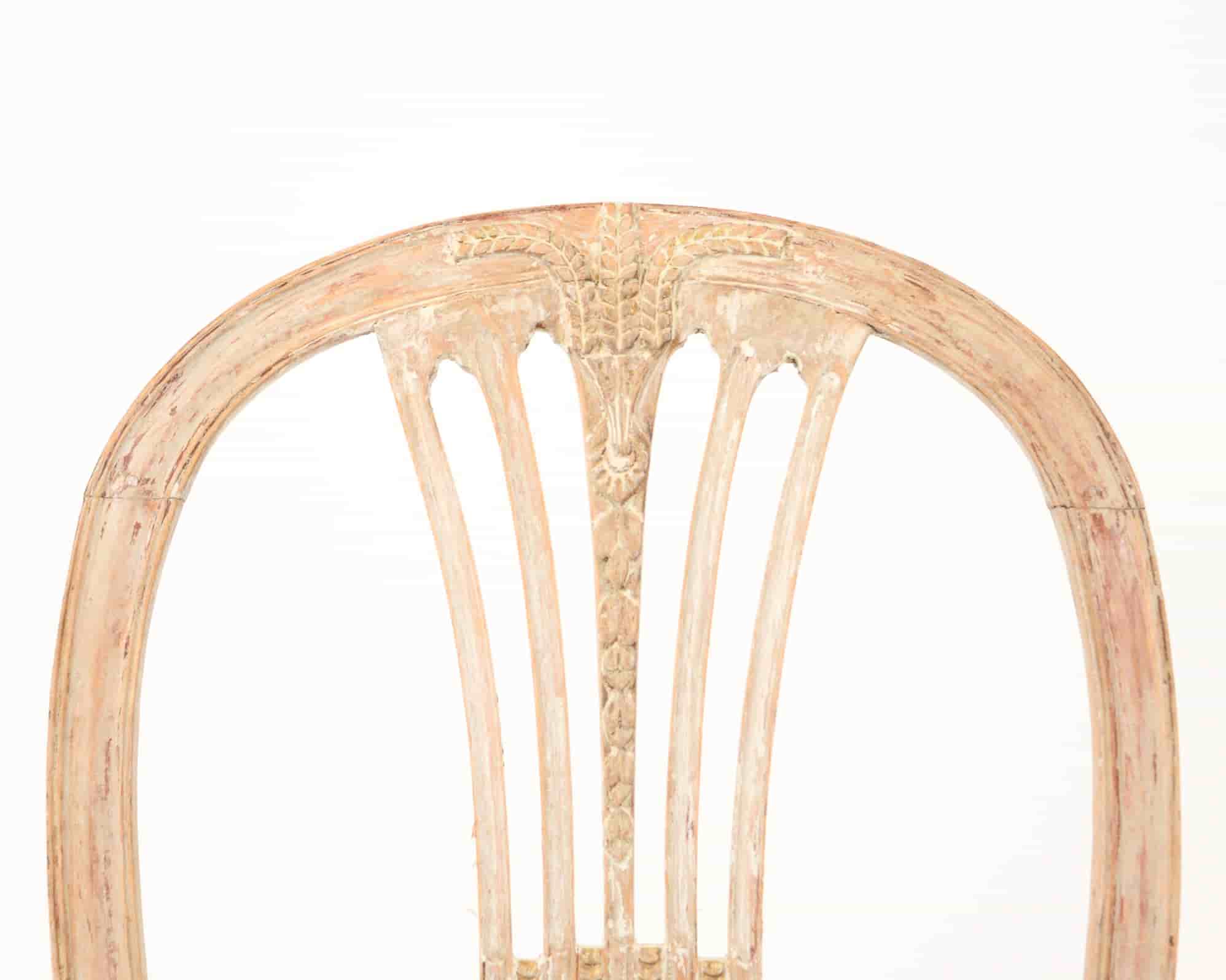 Set of six 18th century Gustavian Chairs gallery image 2