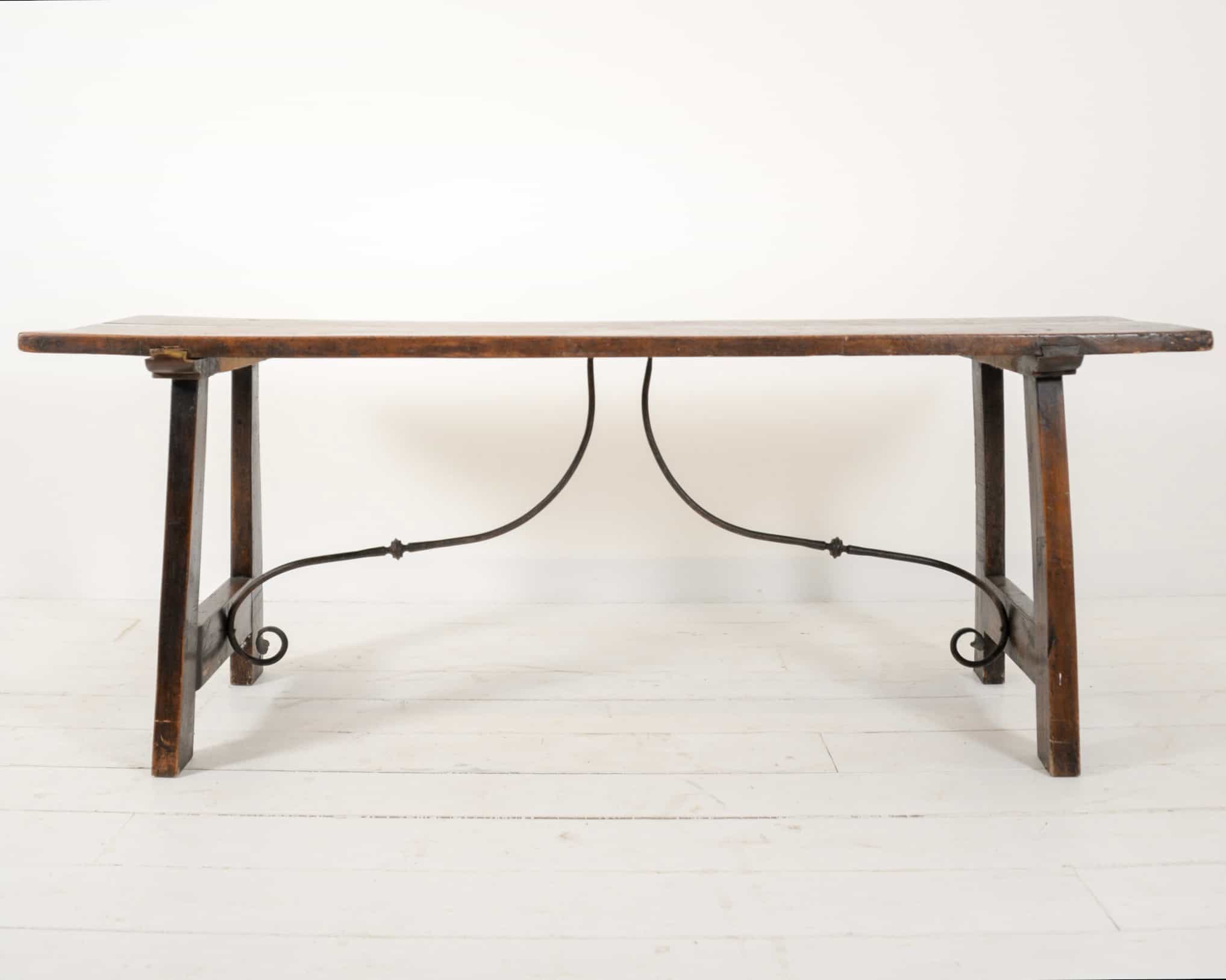 19th century Italian walnut console table