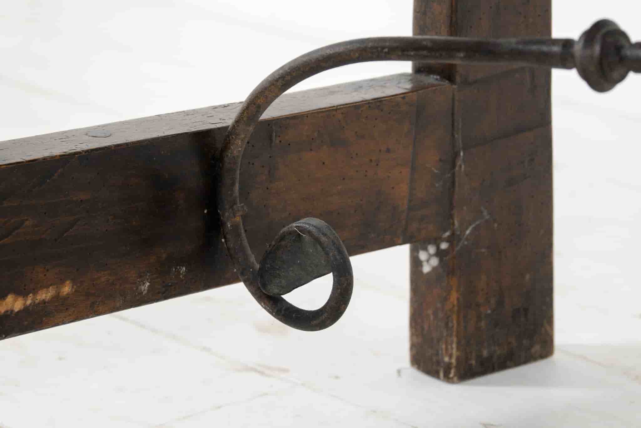 Italian walnut console table gallery image 4