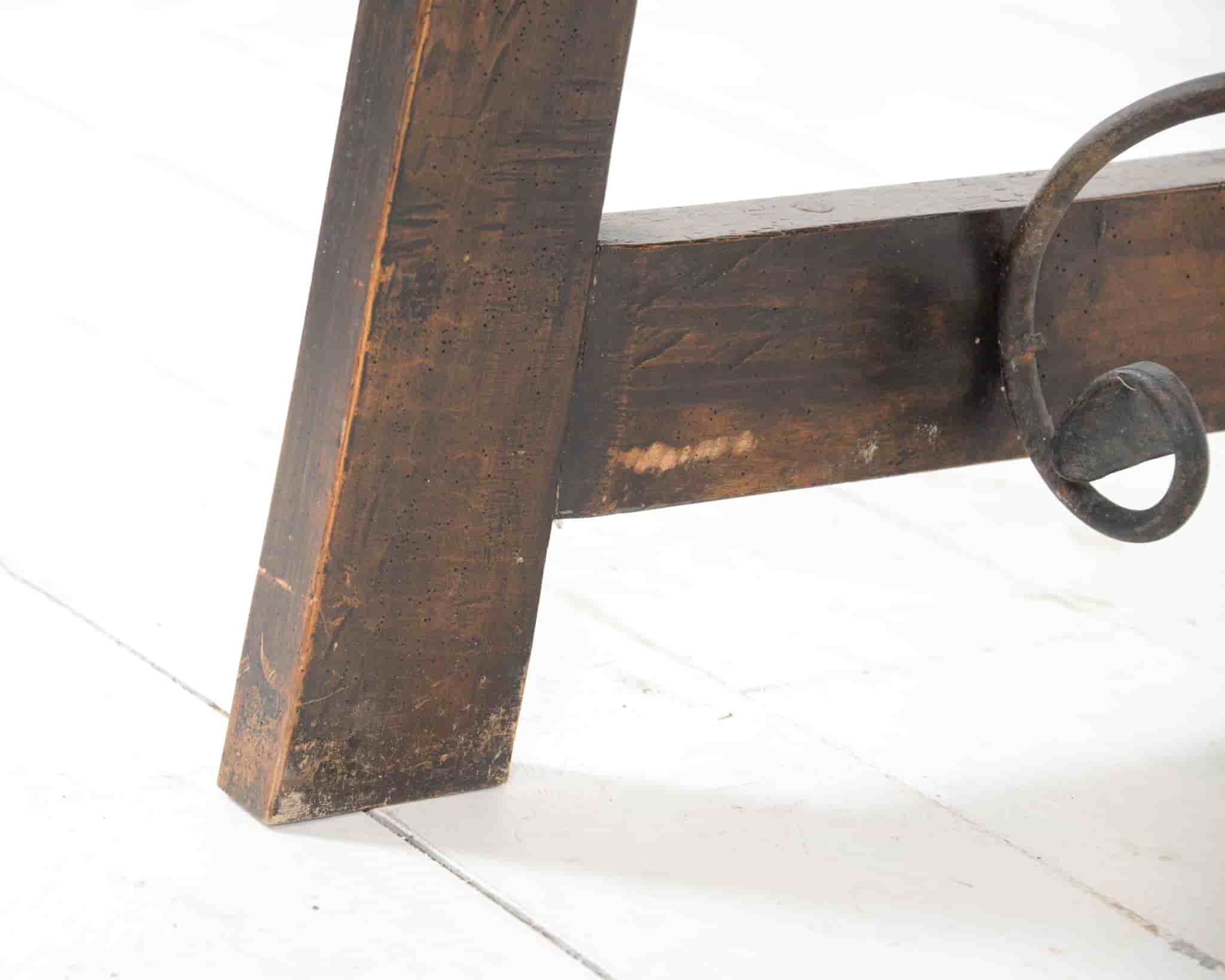 Italian walnut console table gallery image 5