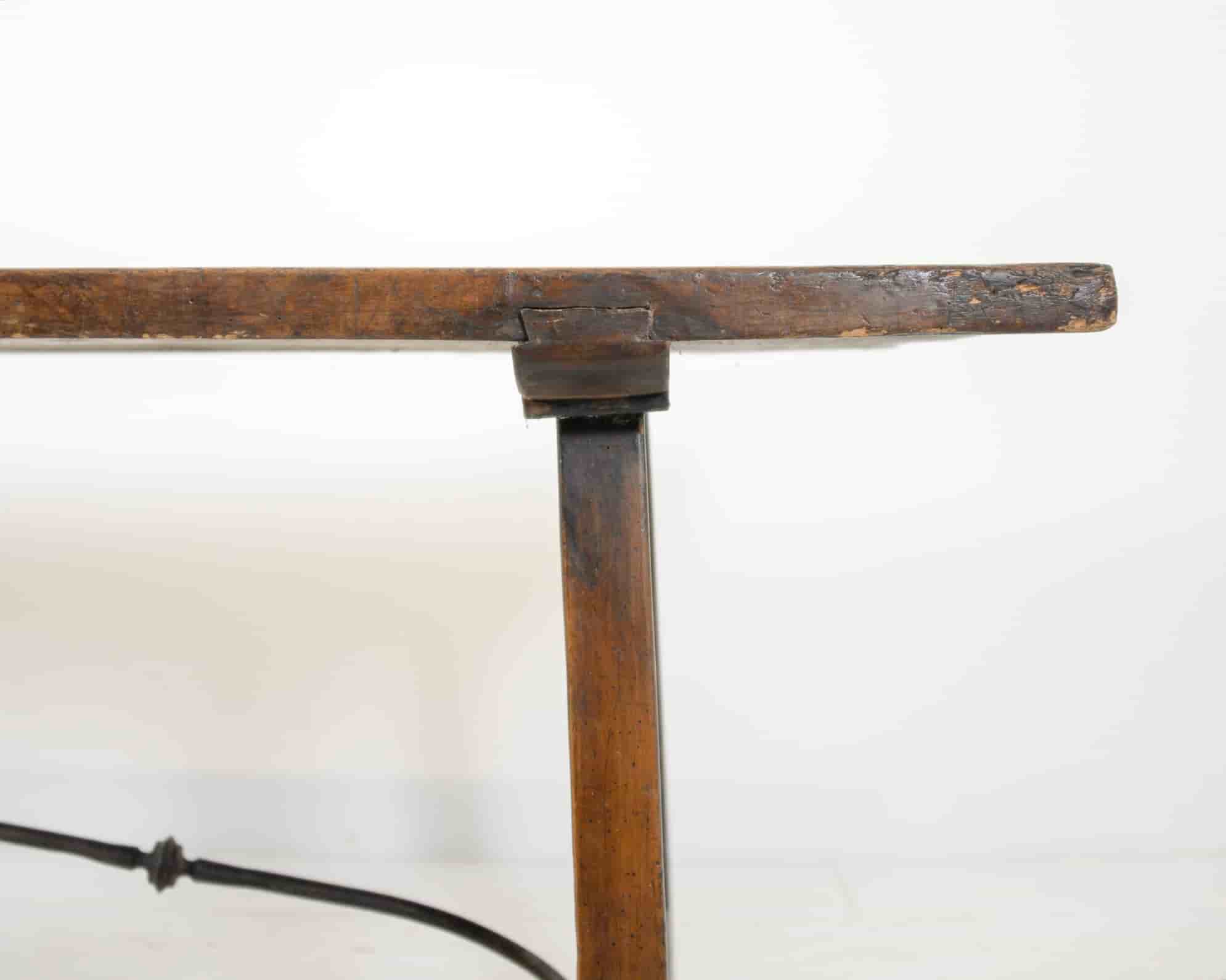 Italian walnut console table gallery image 7