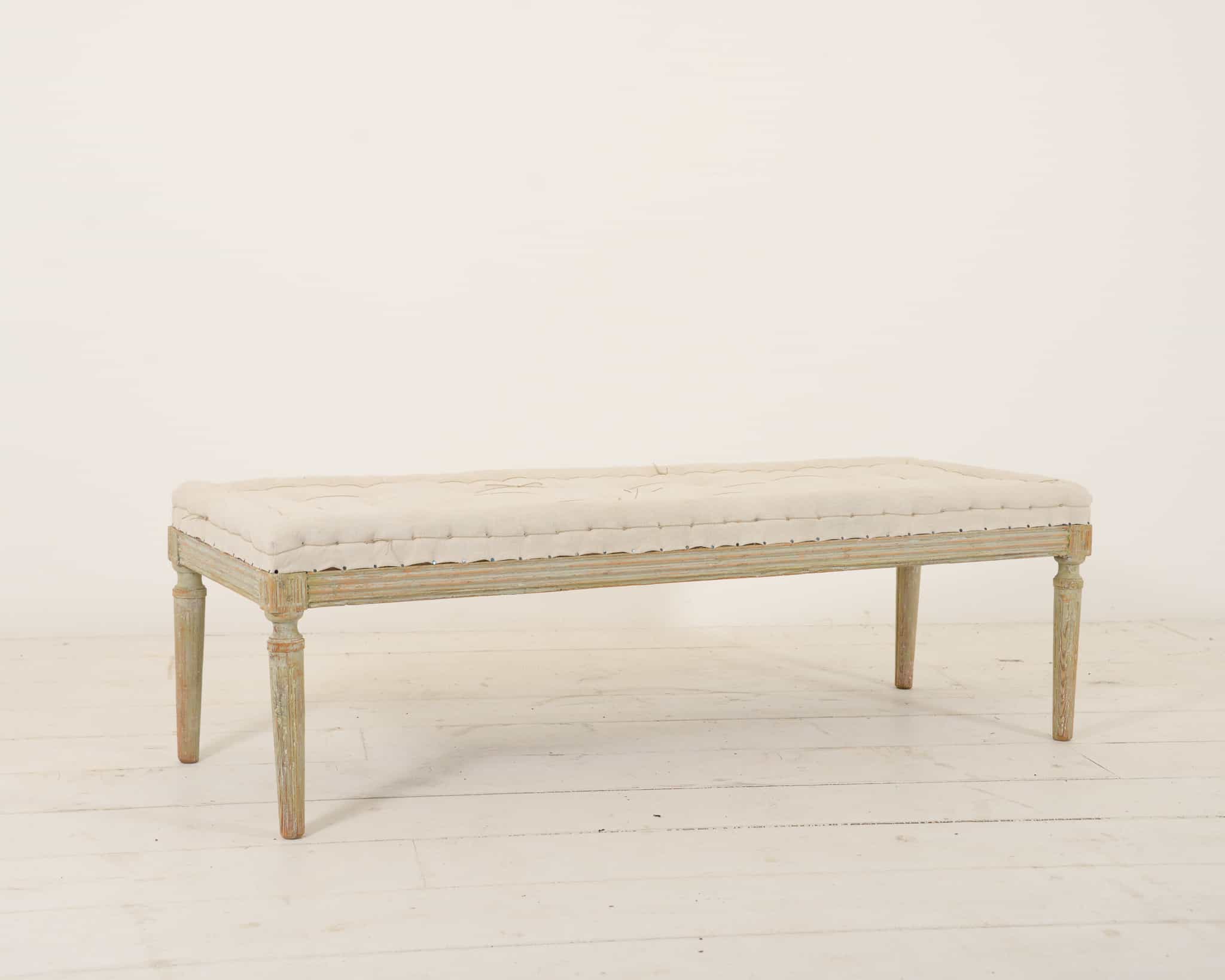 Swedish upholstered bench seat