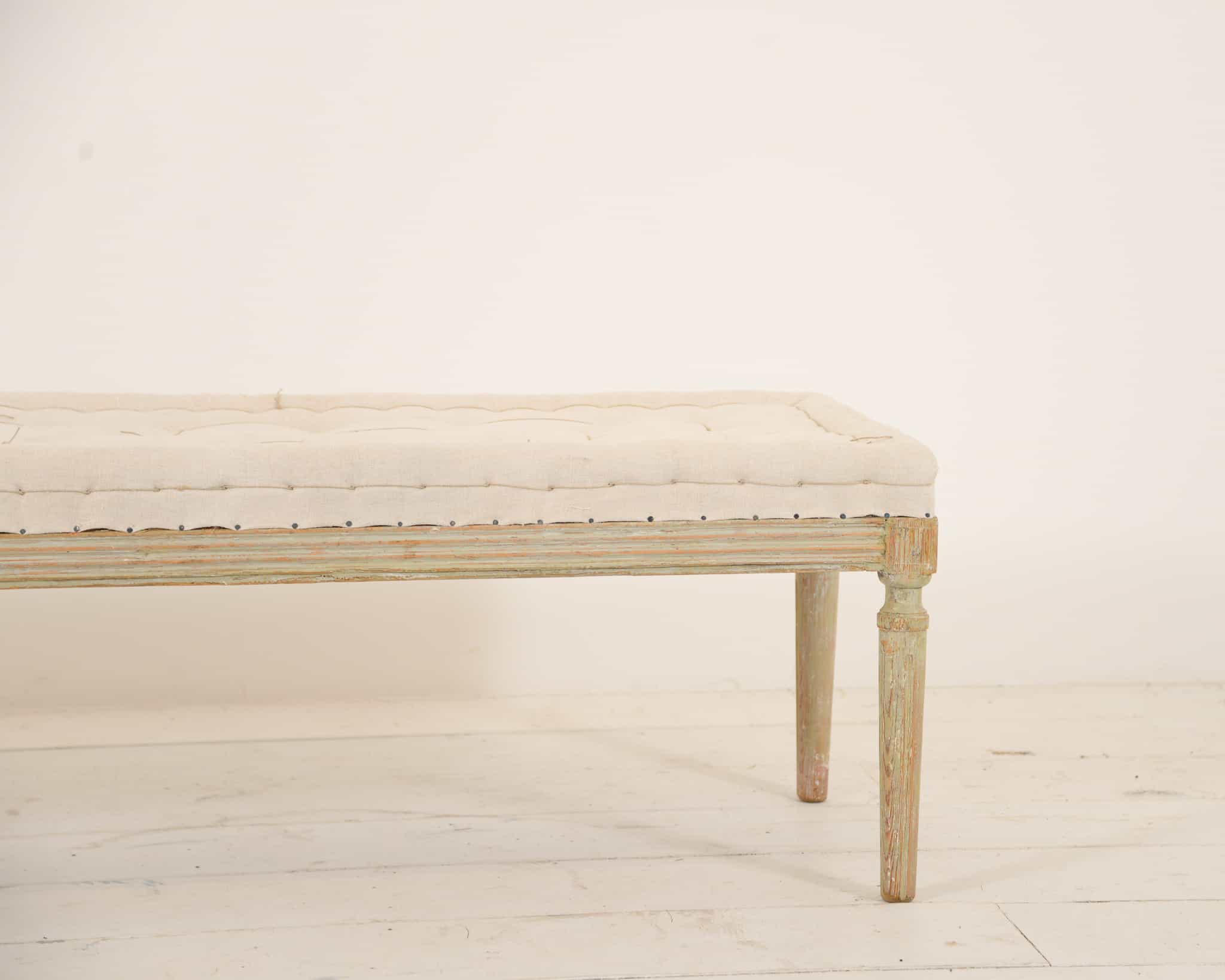 Swedish upholstered bench seat