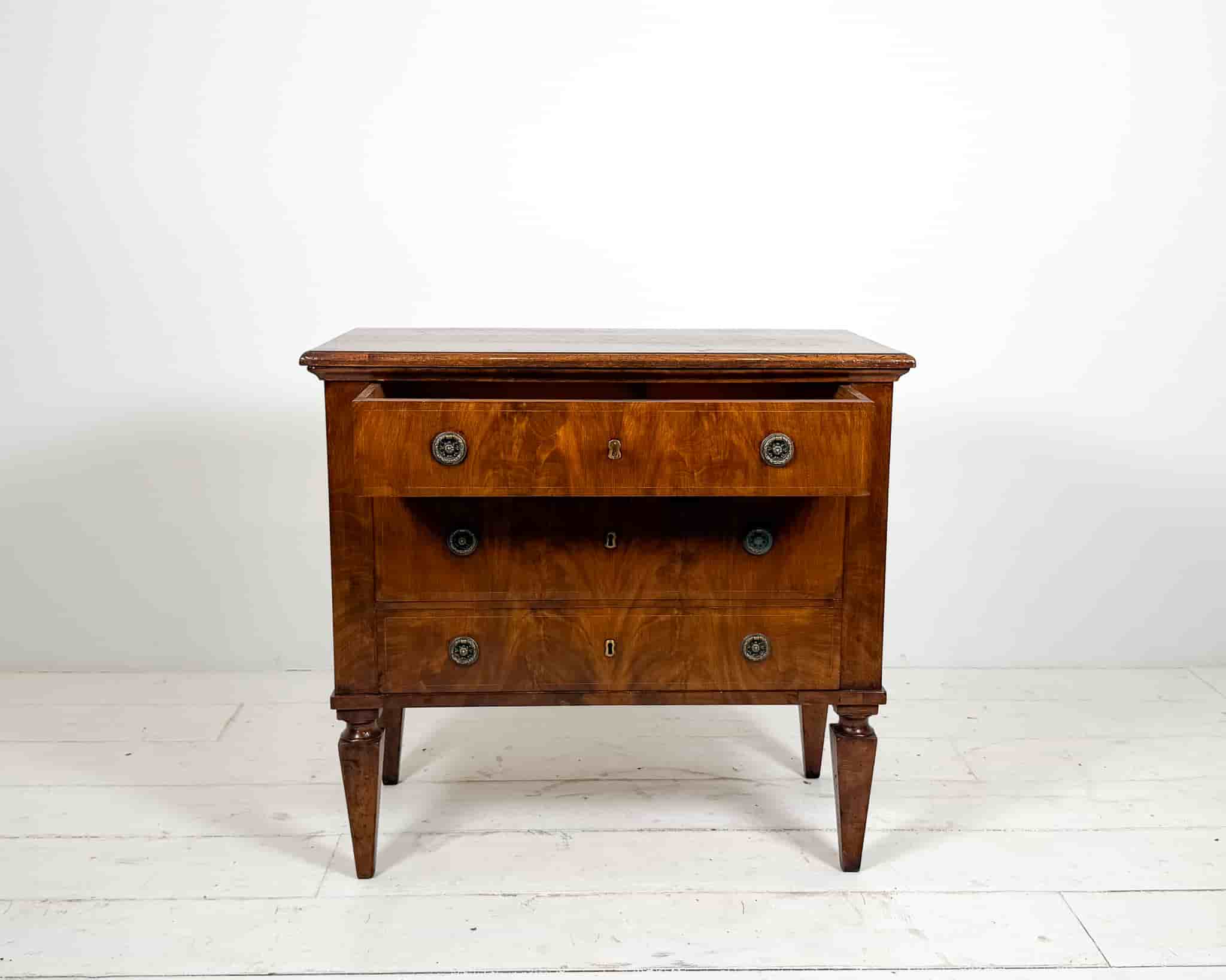 Walnut Three Drawer Commode gallery image 7