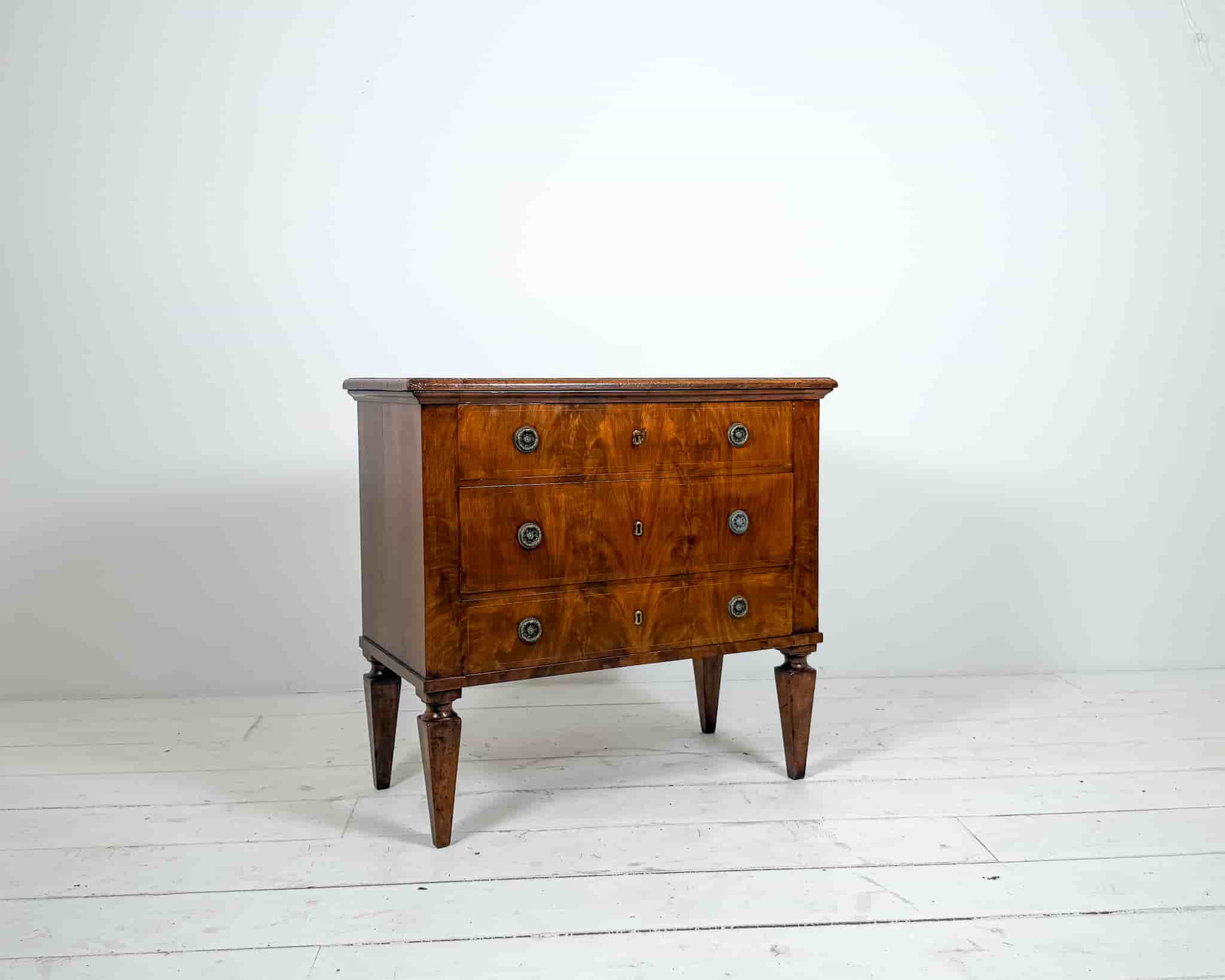 Walnut Three Drawer Commode gallery image 9
