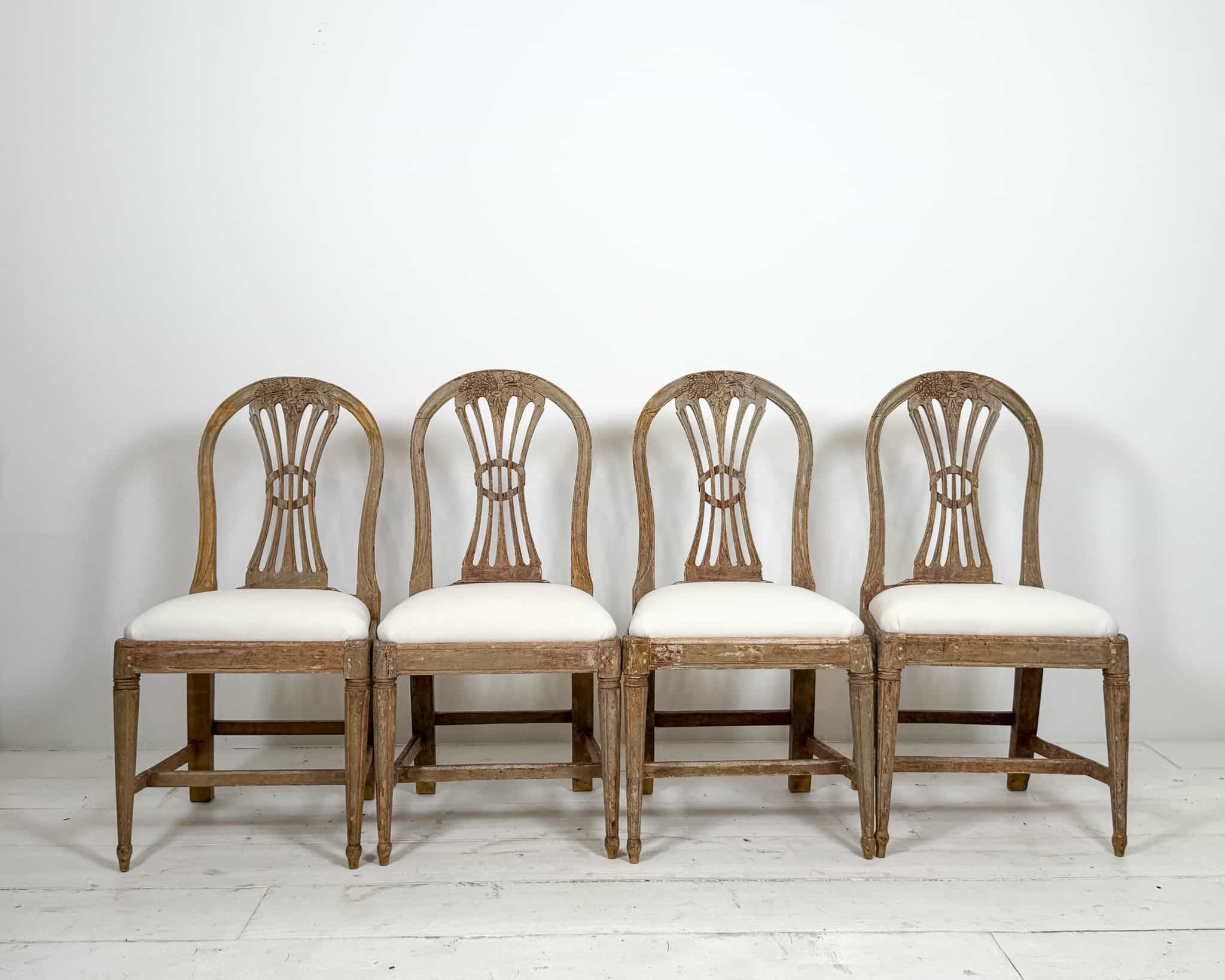 Four Gustavian Dining Chairs main image