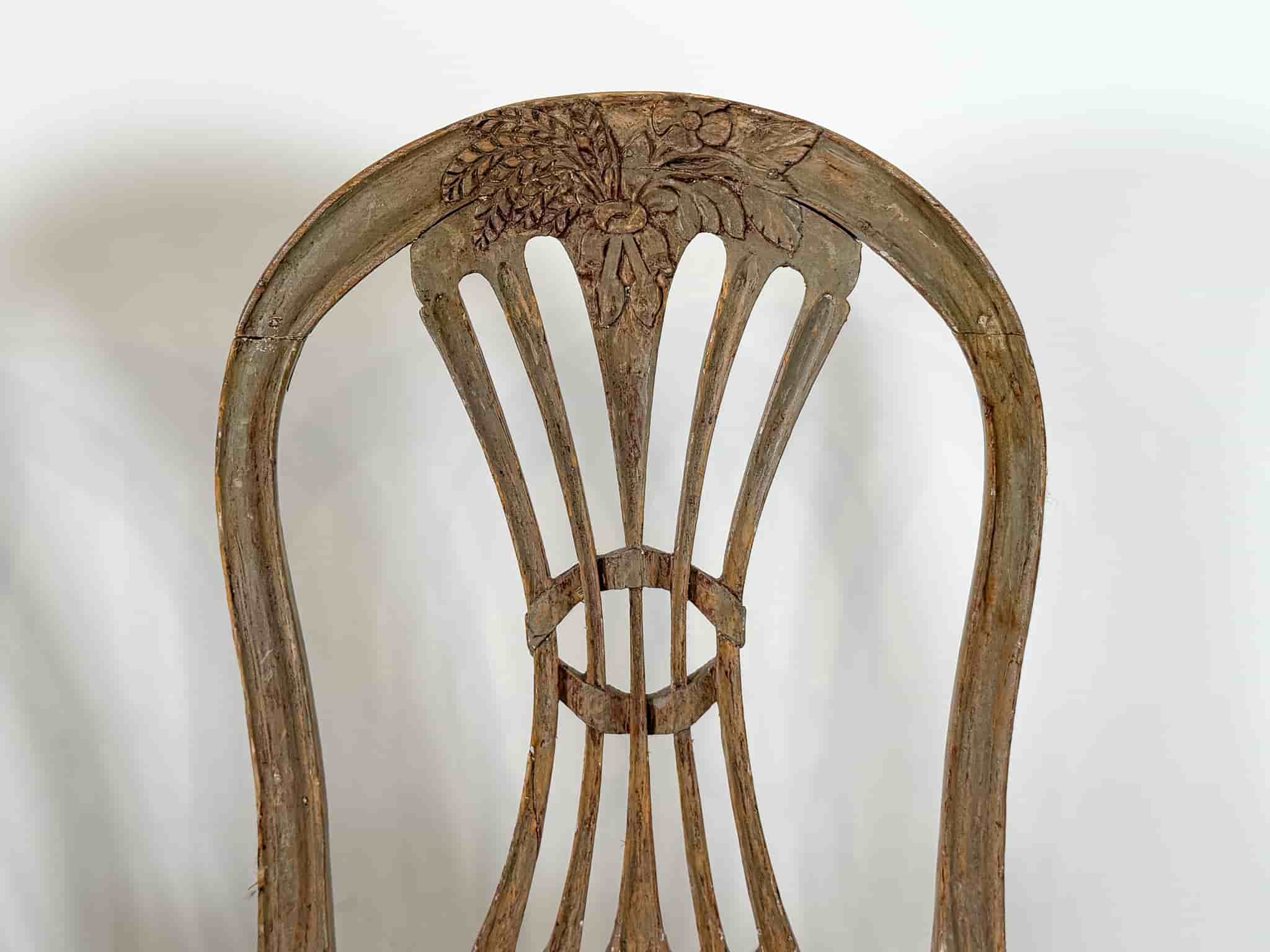 Four Gustavian Dining Chairs gallery image 1