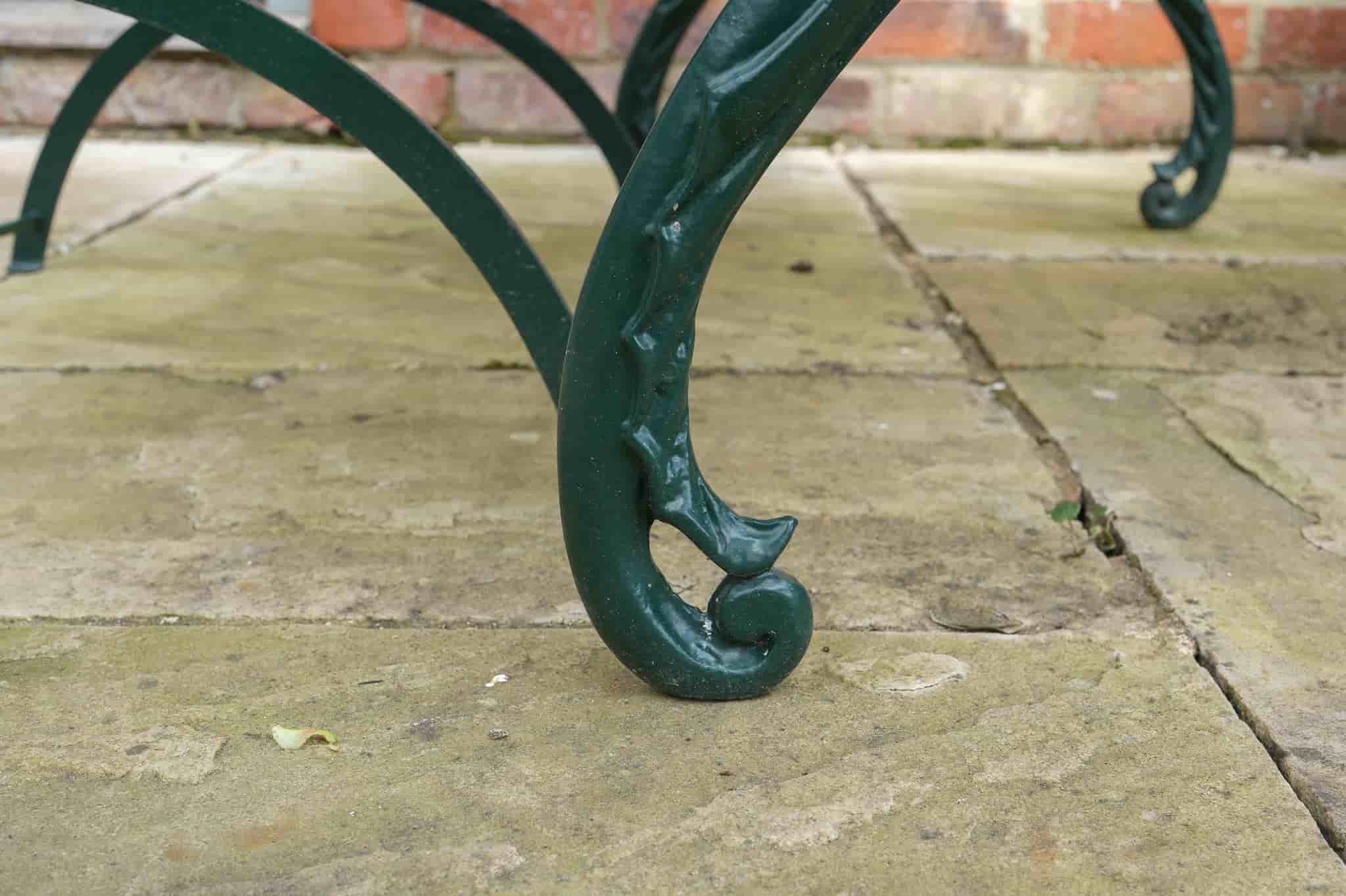 French 19th century garden table and chairs gallery image 2