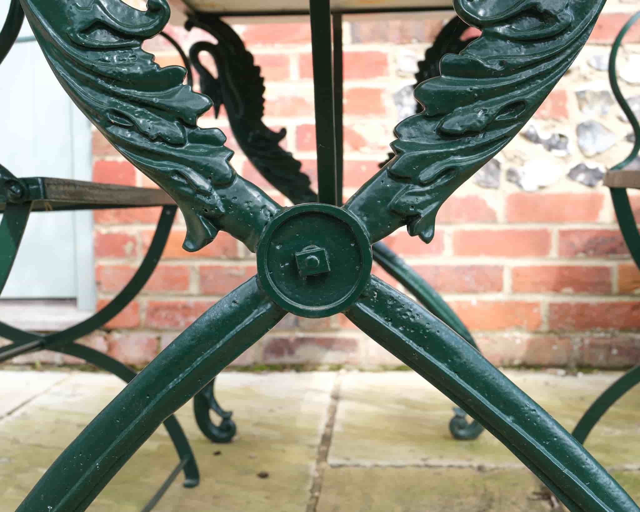 French 19th century garden table and chairs gallery image 4