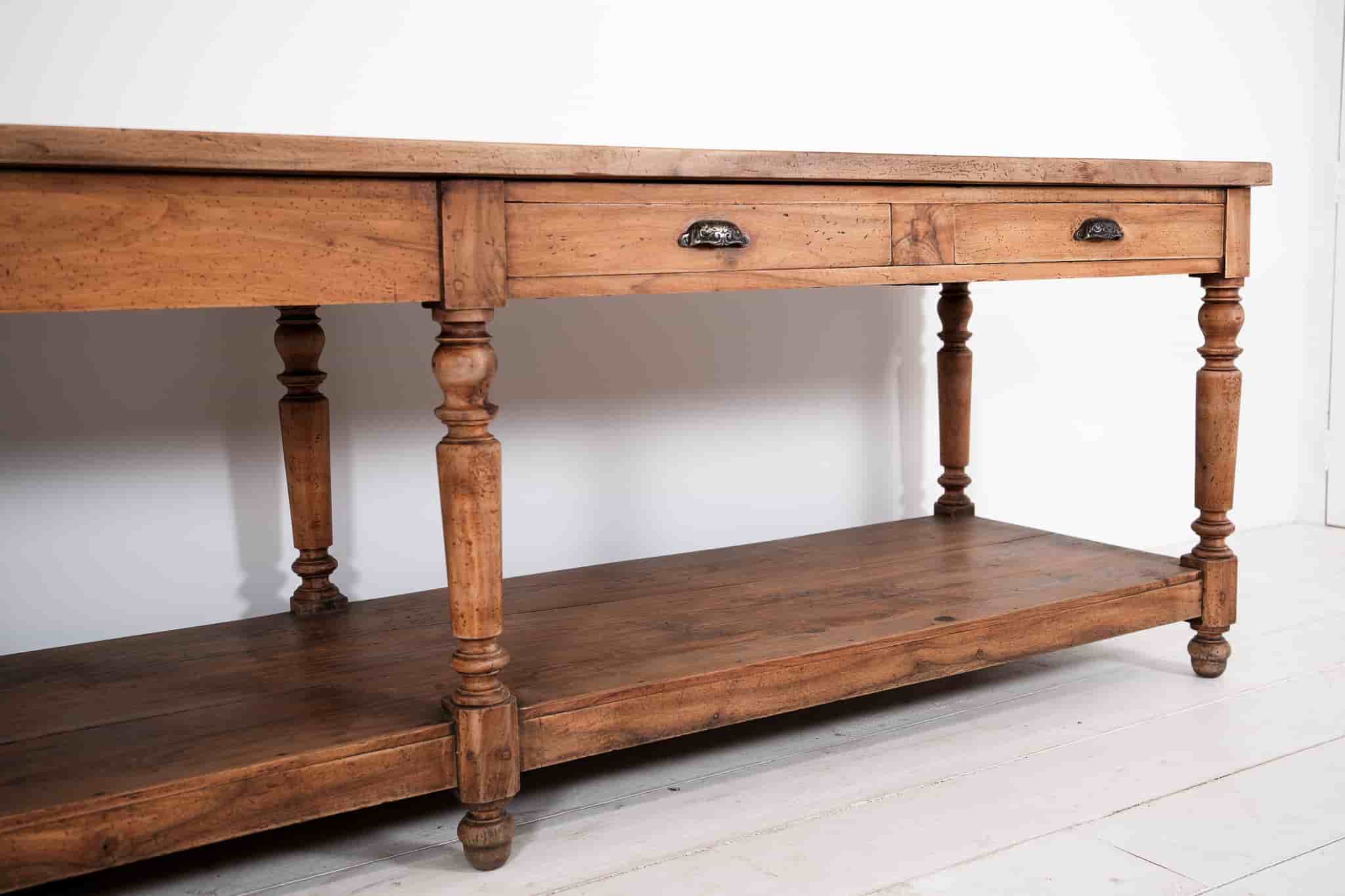 French 19th Century Walnut Draper's Table gallery image 5
