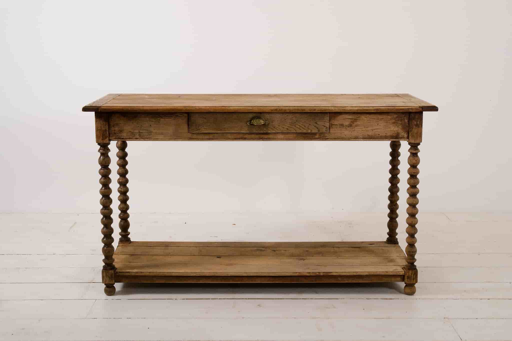 French Oak Console Table gallery image 1