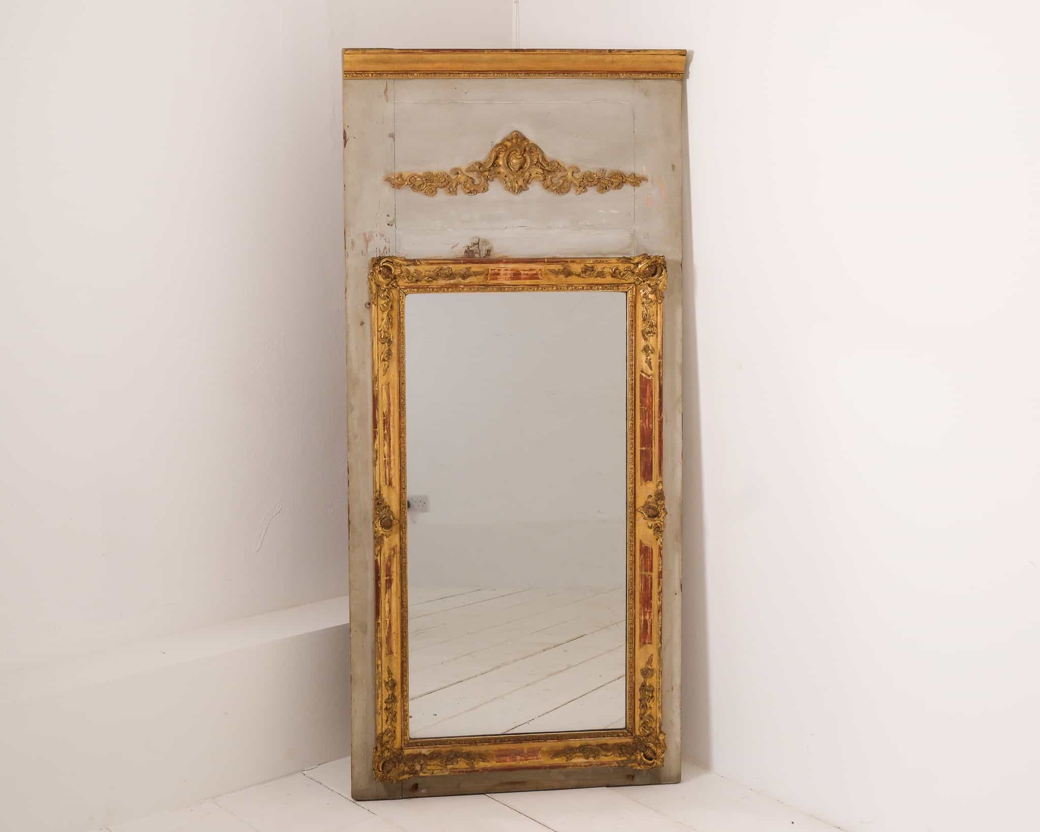French 19th Century Trumeau Mirror main image