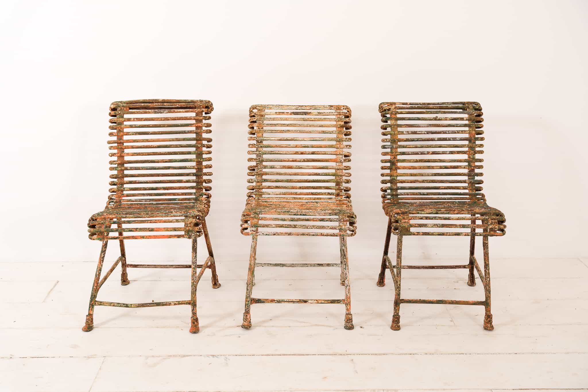 Iron garden chairs Arras France