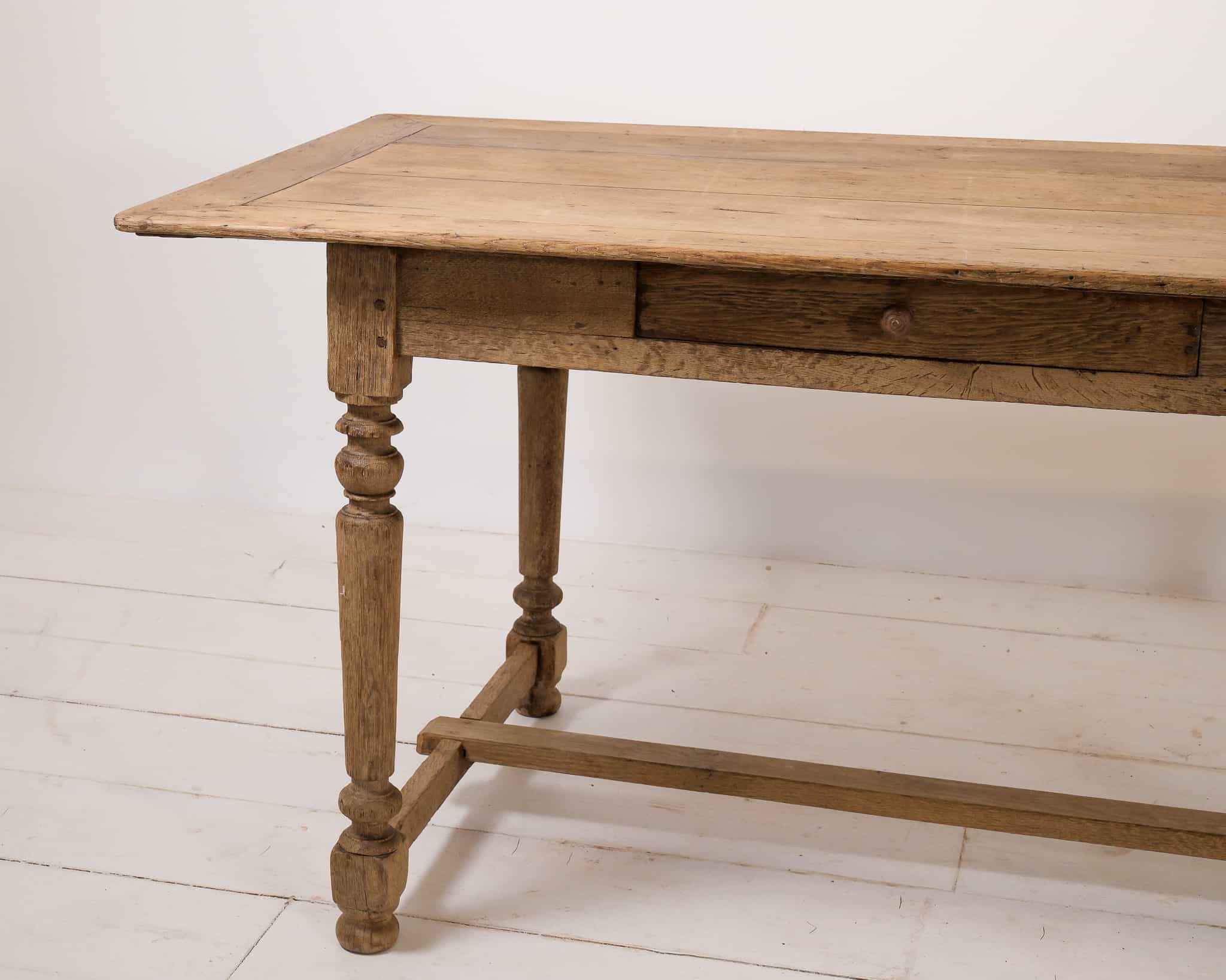 Oak Dining Table, 19th century French