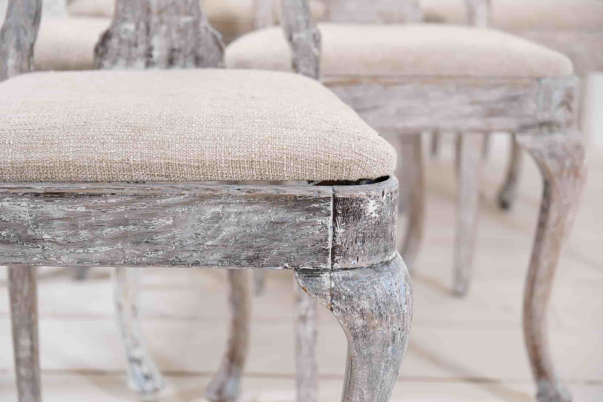 Set of 10 Swedish Dining Chairs gallery image 3